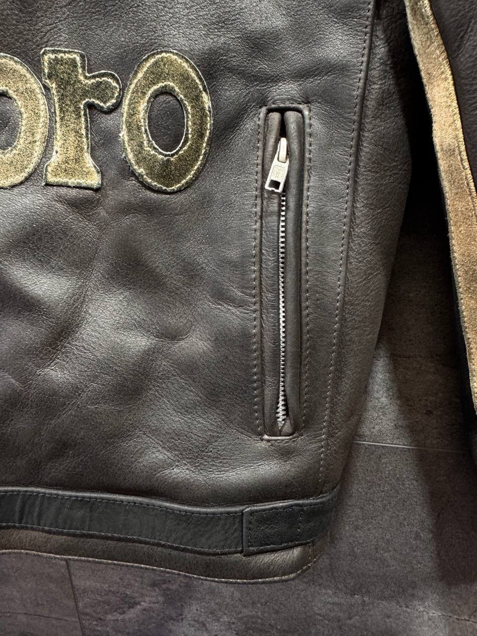 Marlboro Marlboro Vintage Racing Leather Rare Motorcycle Biker Jacket Size US S / EU 44-46 / 1 - 8 Thumbnail
