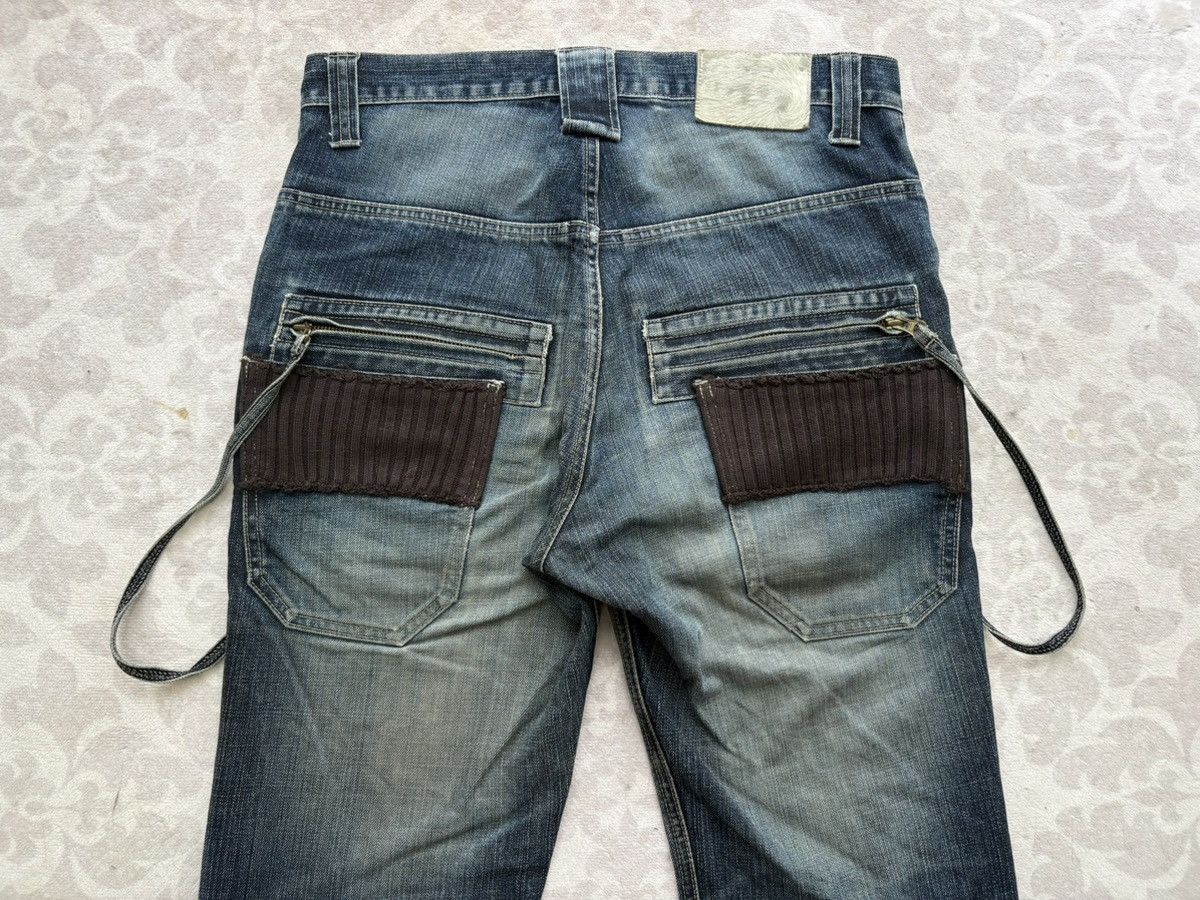 PPFM PPFM Archival Distressed Cargo Denim Zipped Ribbed Pockets Size US 33 - 15 Thumbnail
