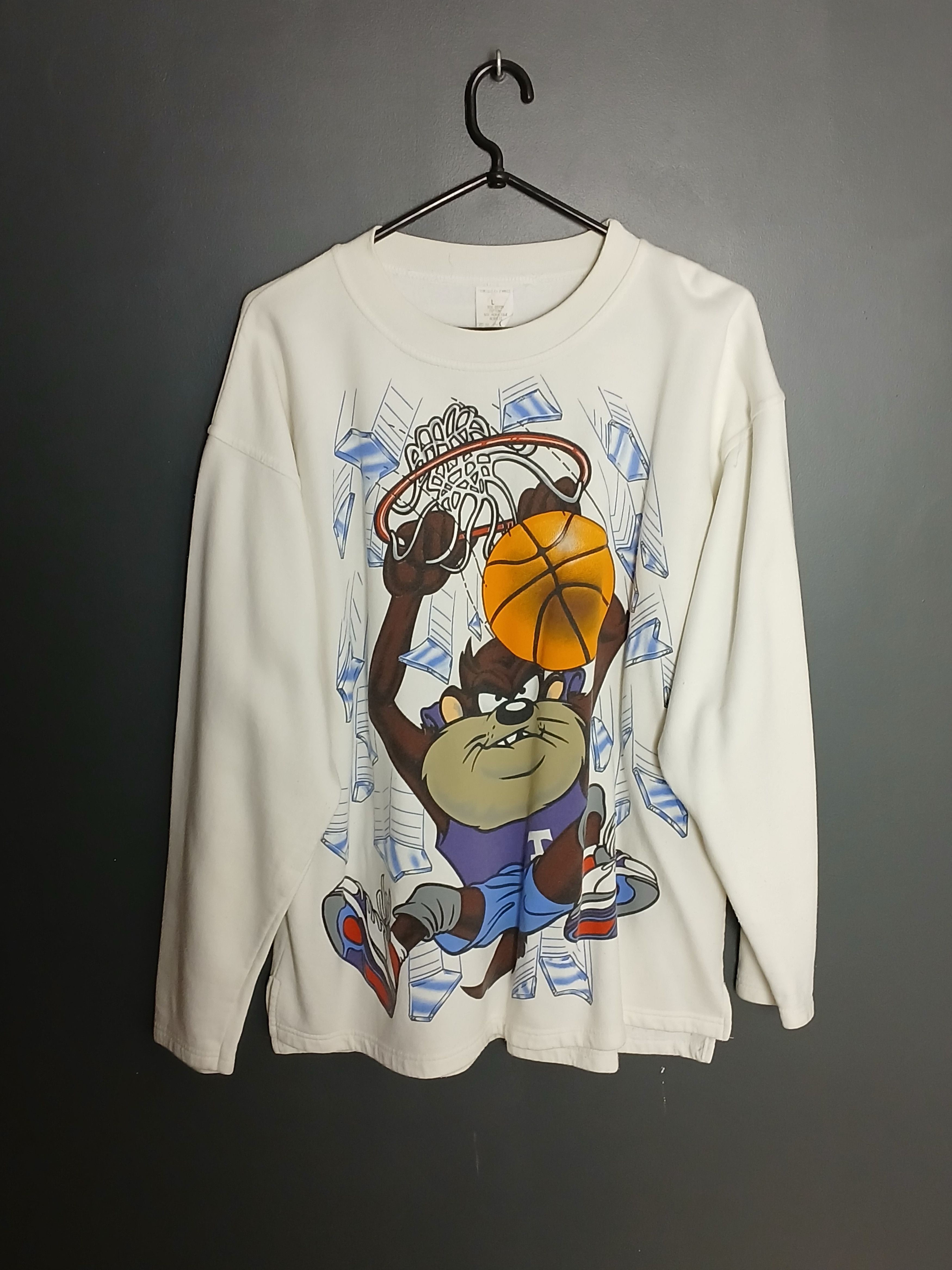 Cartoon Network × NBA × Vintage Vintage NBA Looney Tunes Taz Basketball T-Shirt Size US L / EU 52-54 / 3 - 1 Thumbnail