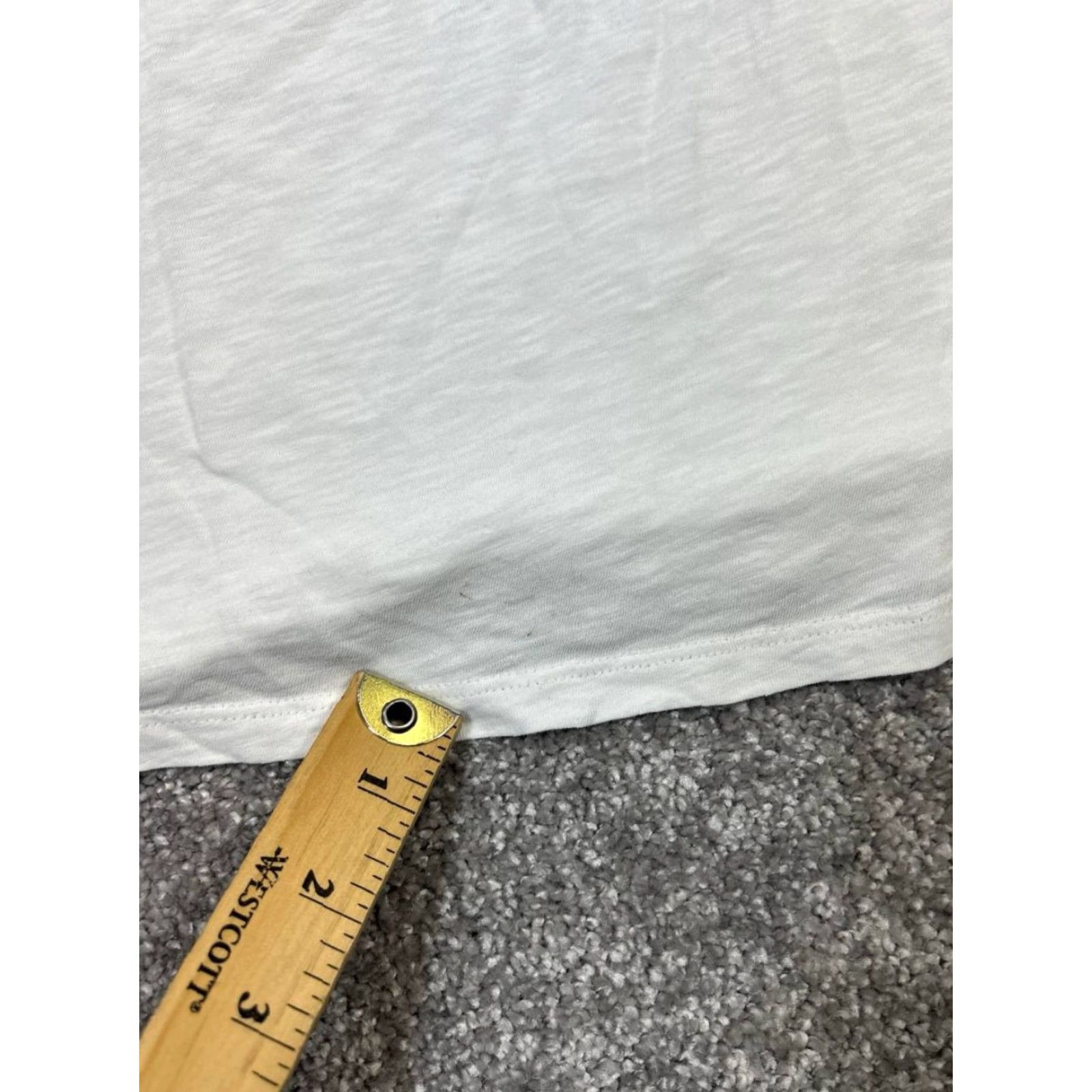 Theory VINTAGE Theory Women’s Tank Top Petite White Cotton Sleeveless Scoop Neck Summer Casual Womens Size XS / US 0-2 / IT 36-38 - 5 Thumbnail