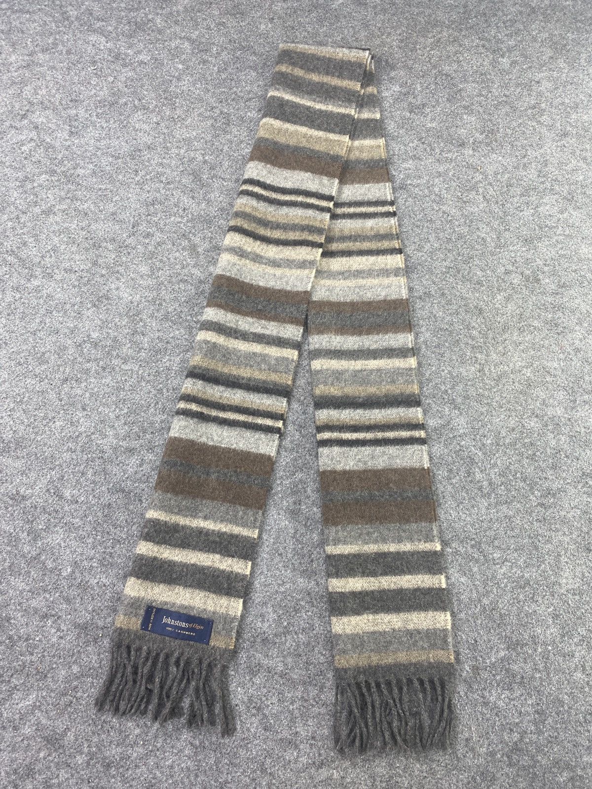 Johnstons Of Elgin × Vintage Johnstons Of Elgin Scarf / Muffler / Neckwear -T1062 Size ONE SIZE - 2 Thumbnail