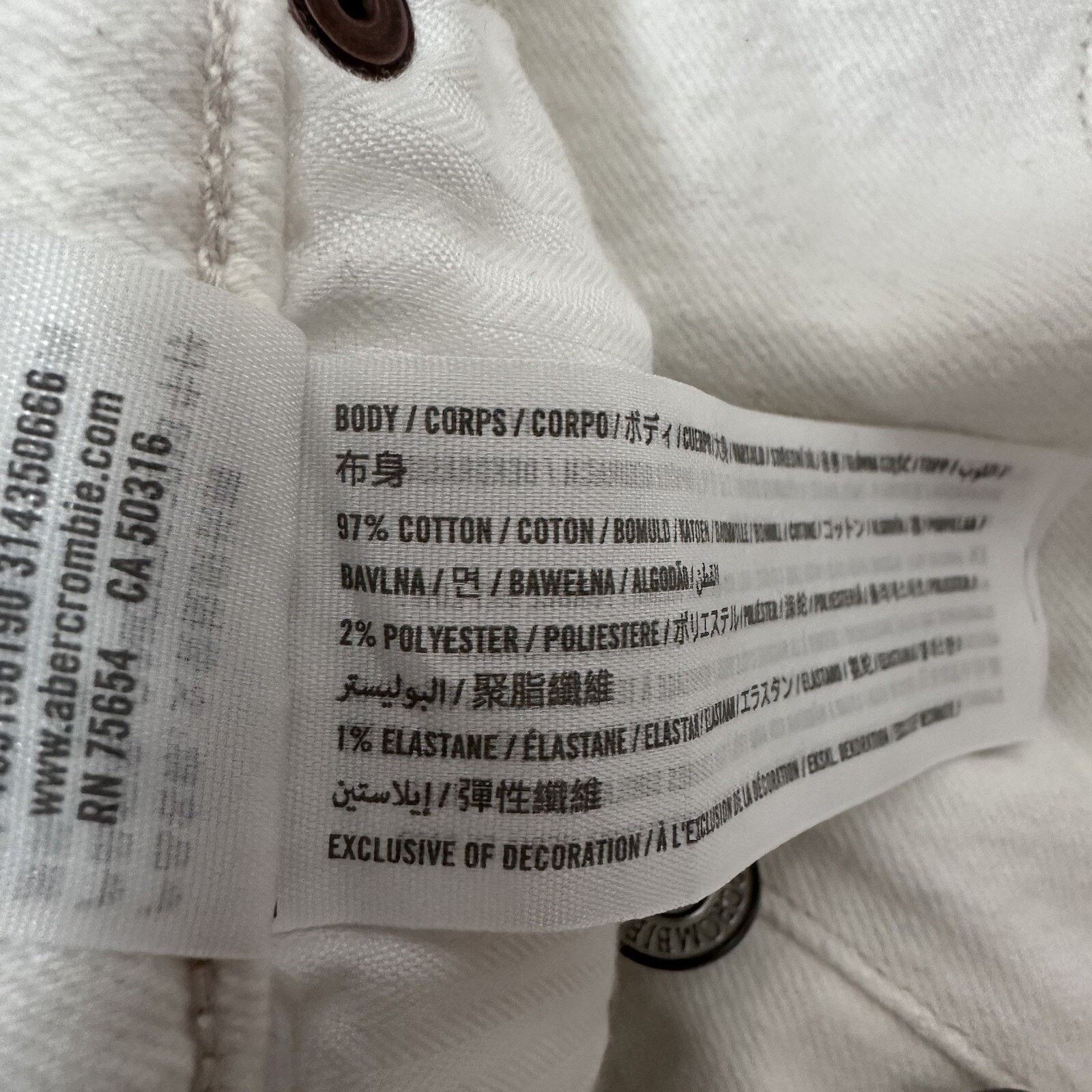 Abercrombie & Fitch Abercrombie Fitch Ultra High Rise Straight Jeans Button Fly Size 28" / US 6 / IT 42 - 4 Thumbnail