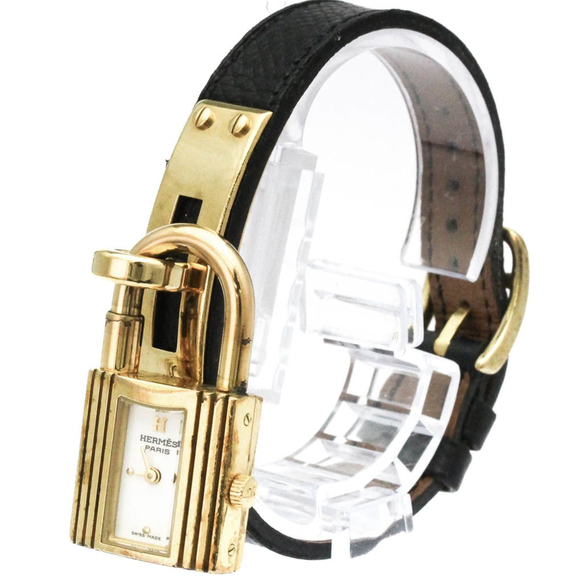Hermes HERMES Kelly Watch Gold Plated Leather Quartz Ladies Watch Size ONE SIZE - 1 Thumbnail