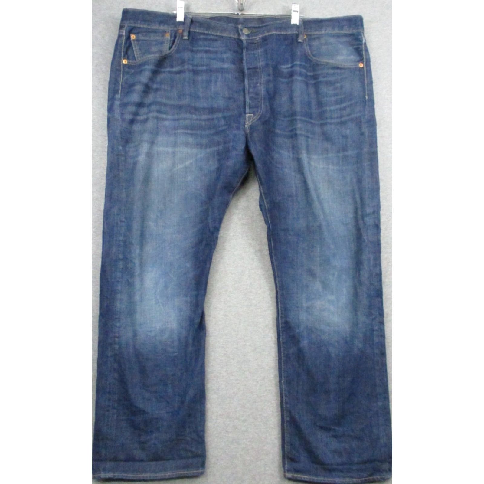Levi's Levi's 501 XX Jeans 44x30 Blue Denim Button Fly Vintage USA 501XX Mens Straight Jeans Size US 44 / EU 60 - 2 Thumbnail