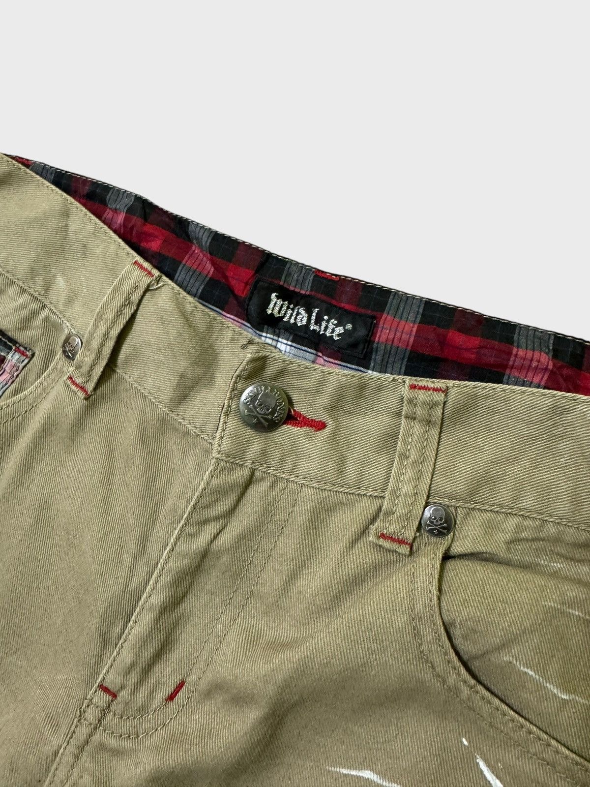 Hysteric Glamour × Japanese Brand × Le Grande Bleu (L.G.B.) Vtg WILD LIFE Poems Stone Wash Distressed Style Pants Size US 30 / EU 46 - 7 Thumbnail