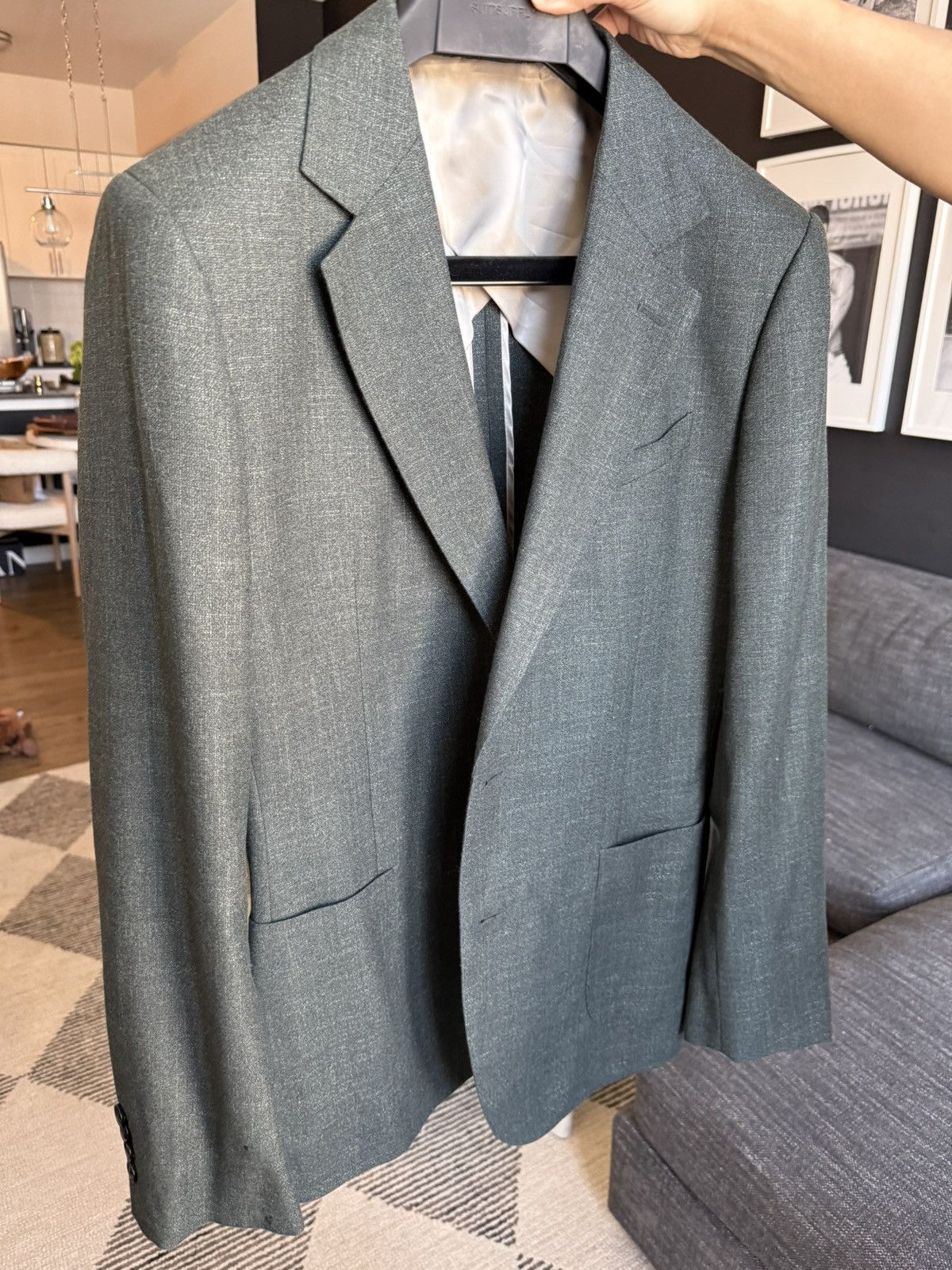 Reiss Reiss “Edition” Dark Green Blazer Size 42R - 2 Thumbnail