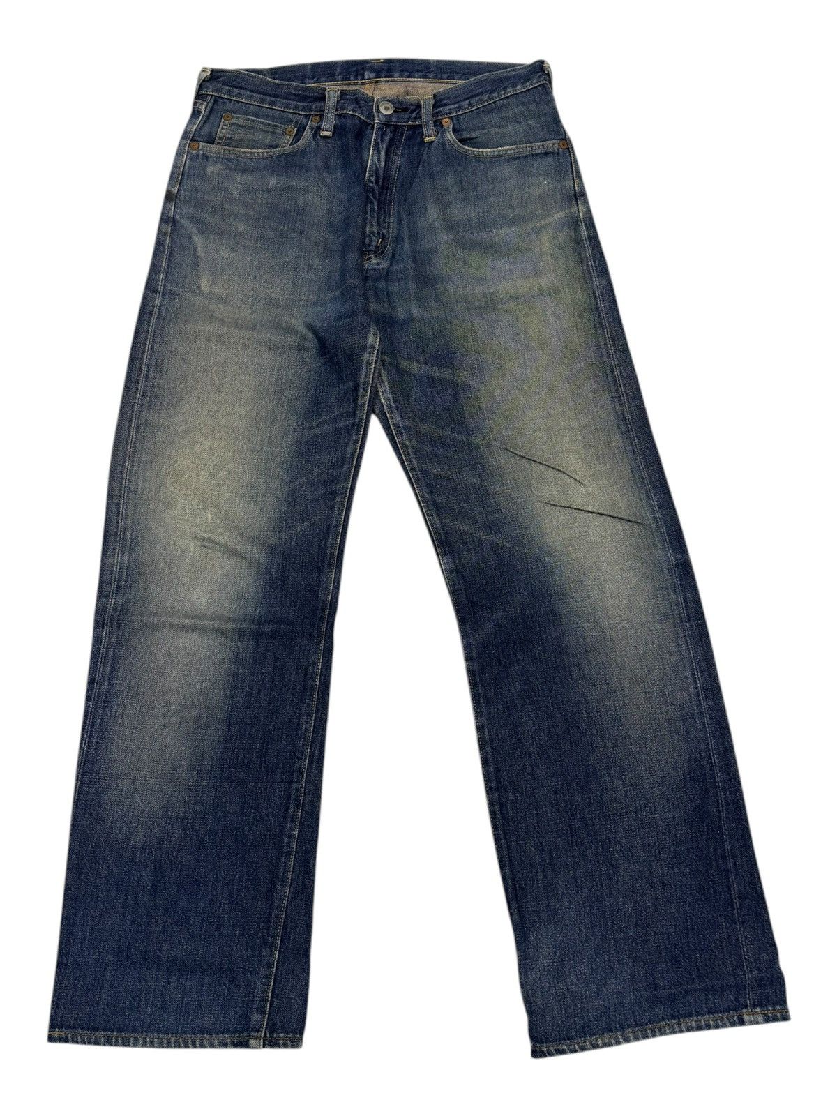 Kapital Vintage Big John Selvedge Redline Distressed Denim Jeans Size US 31 - 5 Thumbnail