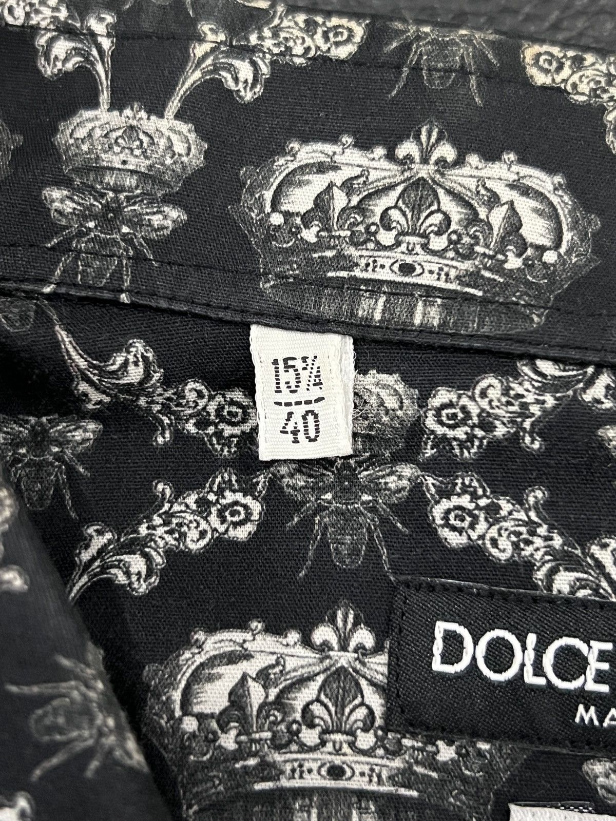 Dolce & Gabbana Dolce & Gabbana Crown Print Shirt Size US XXS / EU 40 - 14 Thumbnail
