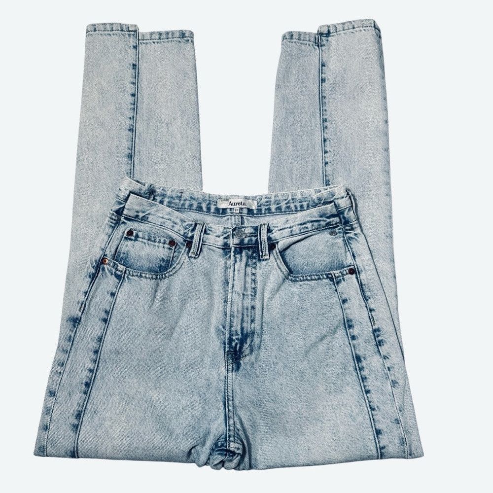 Other Aureta Sara Straight Leg Blue Dawn Jeans Size 27'' Size 27" / US 4 / IT 40 - 5 Thumbnail