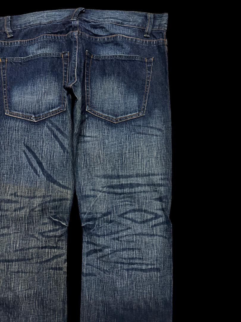 Japanese Brand INSANE Vintage Japanese Bison Sick Washed Bootcut Jean Rare Size US 35 - 15 Thumbnail