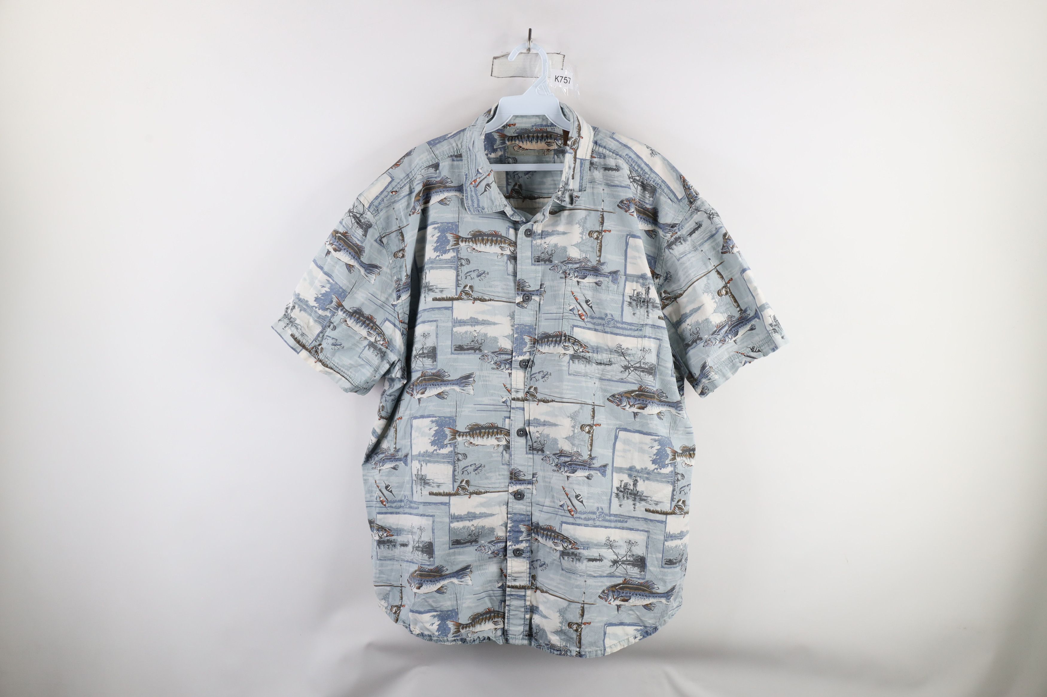 Vintage Vintage 90s Streetwear Over Print Short Sleeve Button Shirt Size US XL / EU 56 / 4 - 1 Thumbnail