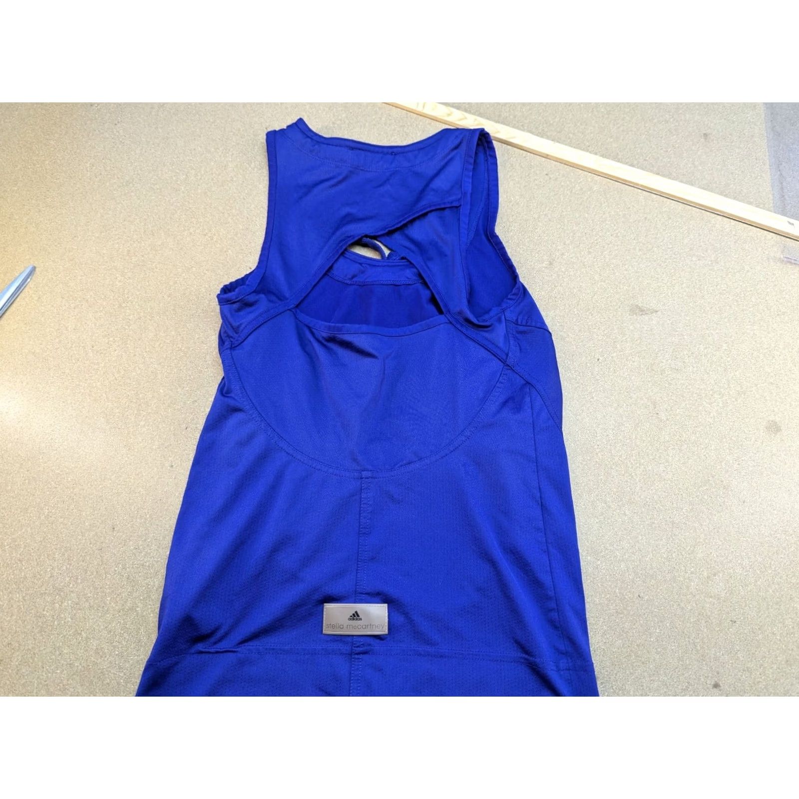 Adidas Adidas Stella McCartney 2011 Womens Tank Top XS Blue Sleveless Sport Ladies Tank XS Blue Size XS / US 0-2 / IT 36-38 - 2 Thumbnail
