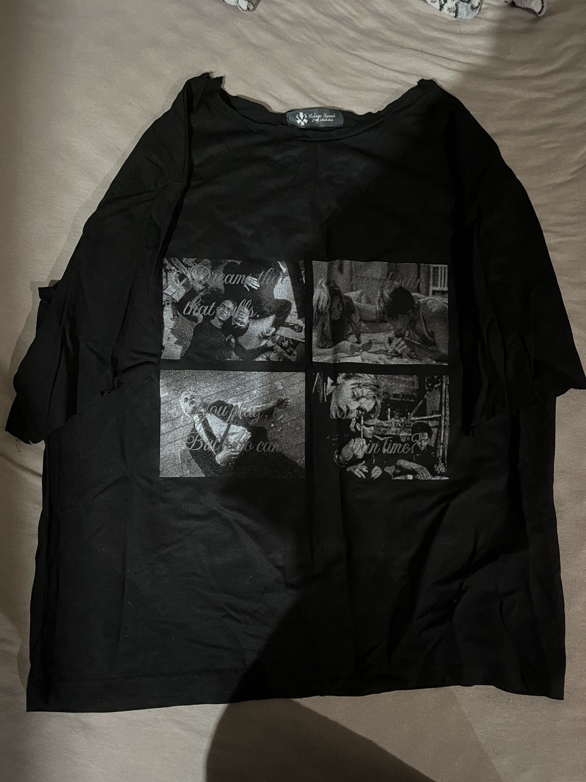 Vintage drug addiction t shirt raw seams like ERD Size US M / EU 48-50 / 2 - 1 Thumbnail
