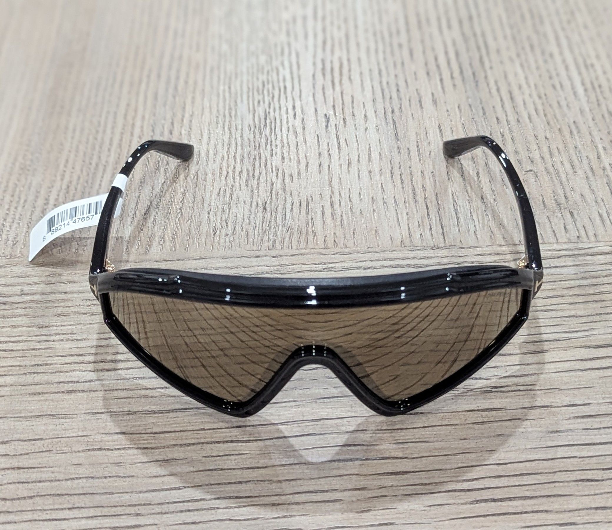 Tom Ford TOM FORD 120mm Shield Sunglasses Black Size ONE SIZE - 1 Thumbnail