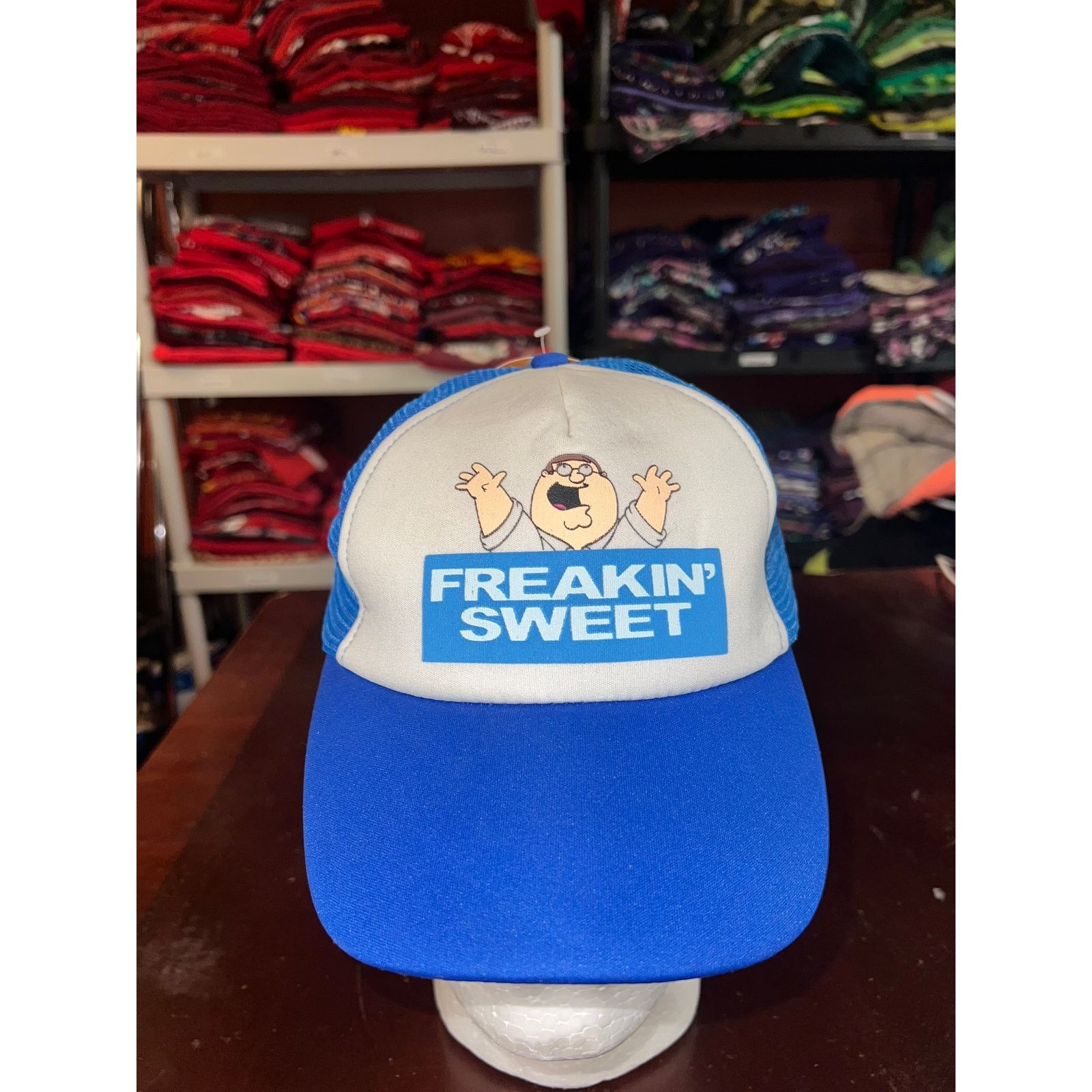 Vintage Family Guy Peter Griffin Hat Trucker Hat 2007 NWT TV
