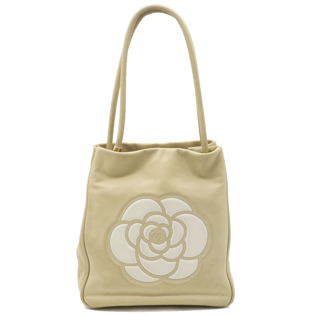 Chanel Chanel Camellia Logo Leather Tote Bag A20856 Leather Tote Bag A20856 in Very Good Condition