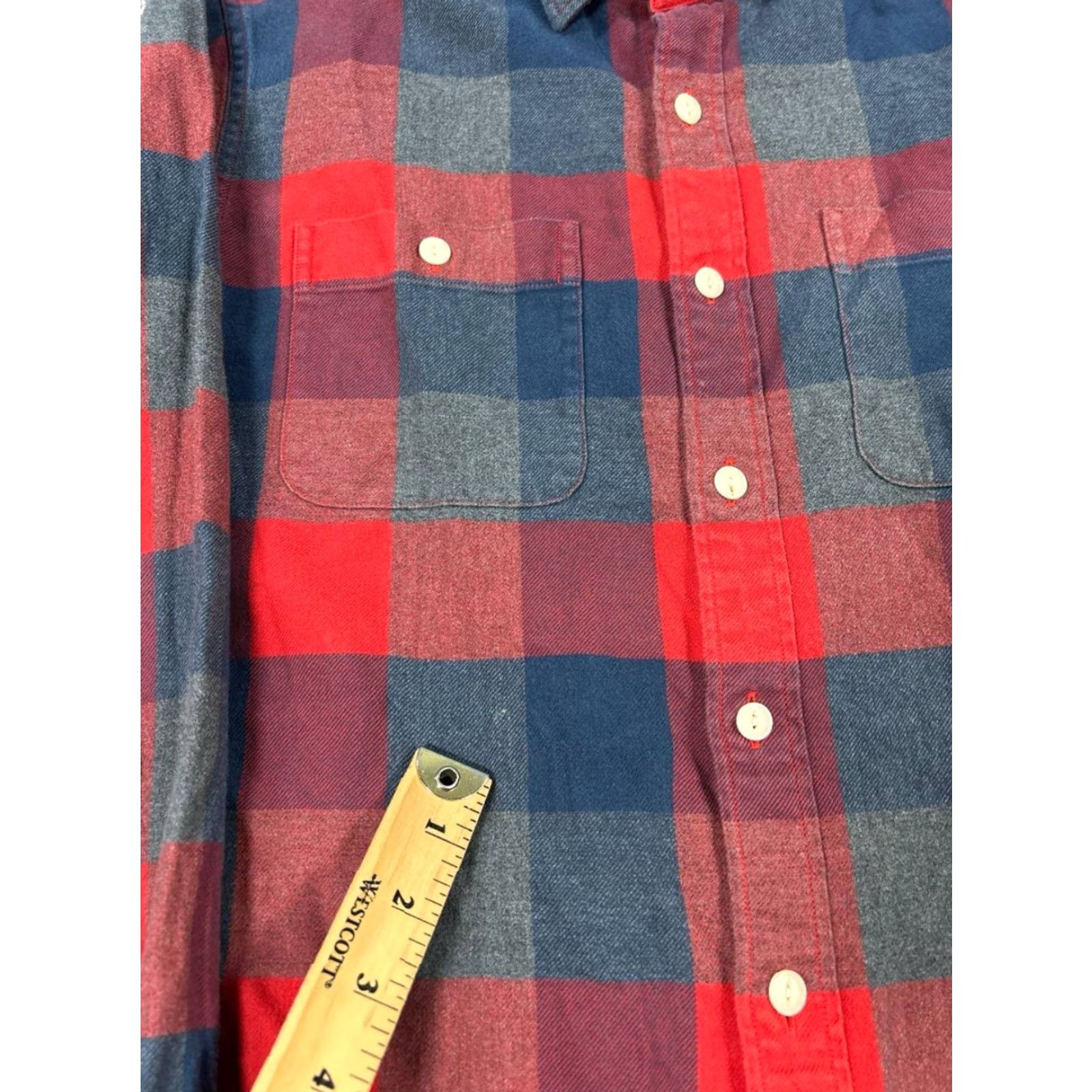 Bonobos Bonobos Shirt Mens M Red Cotton Flannel Button-Up Slim Casual Pattern Plaid Long Sleeve Collar Button-Up Mens Size US M / EU 48-50 / 2 - 6 Thumbnail