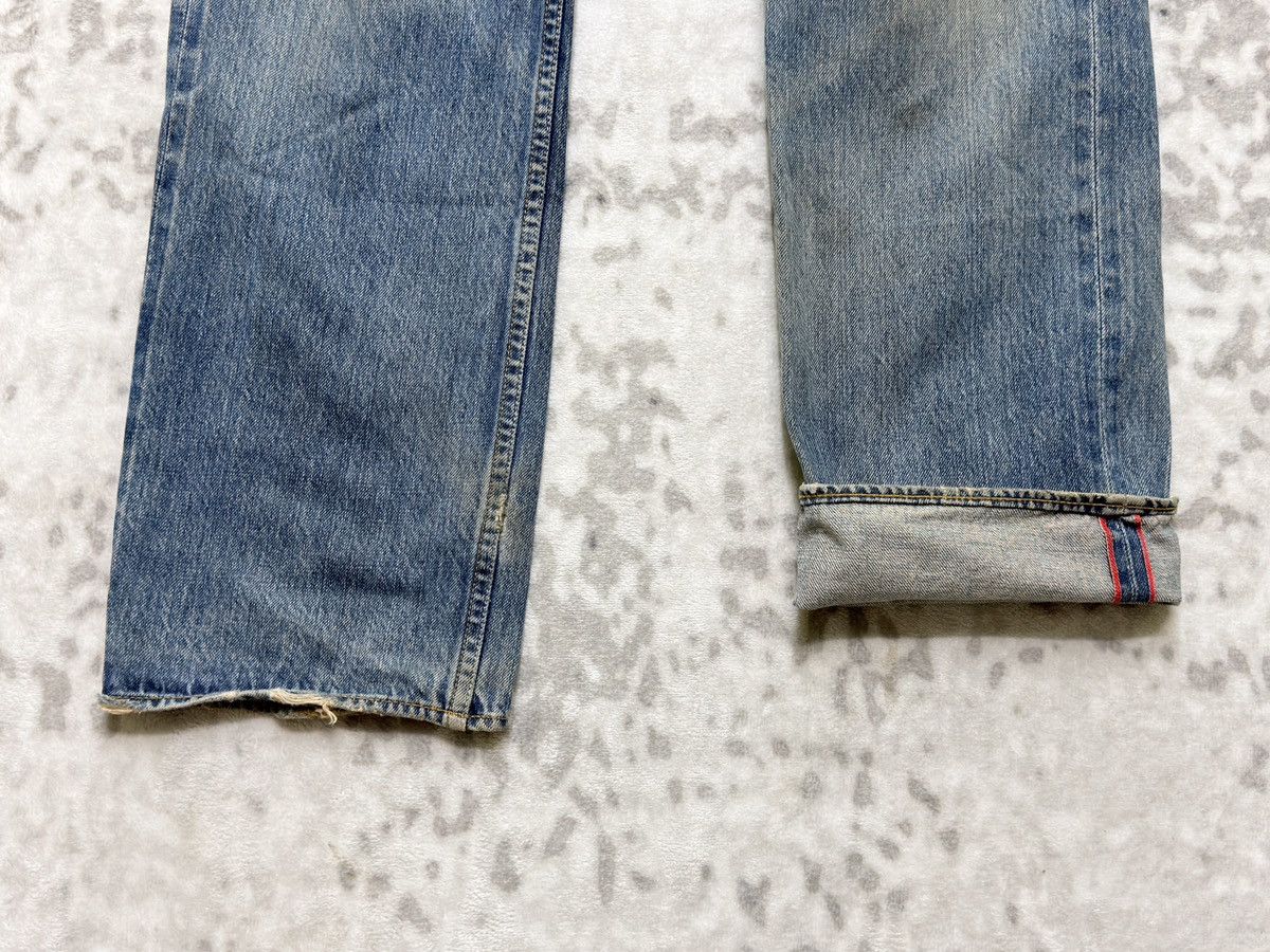 Japanese Brand Vintage KELEN Selvedge Leather Pocket Denim Jeans Size US 30 / EU 46 - 7 Thumbnail