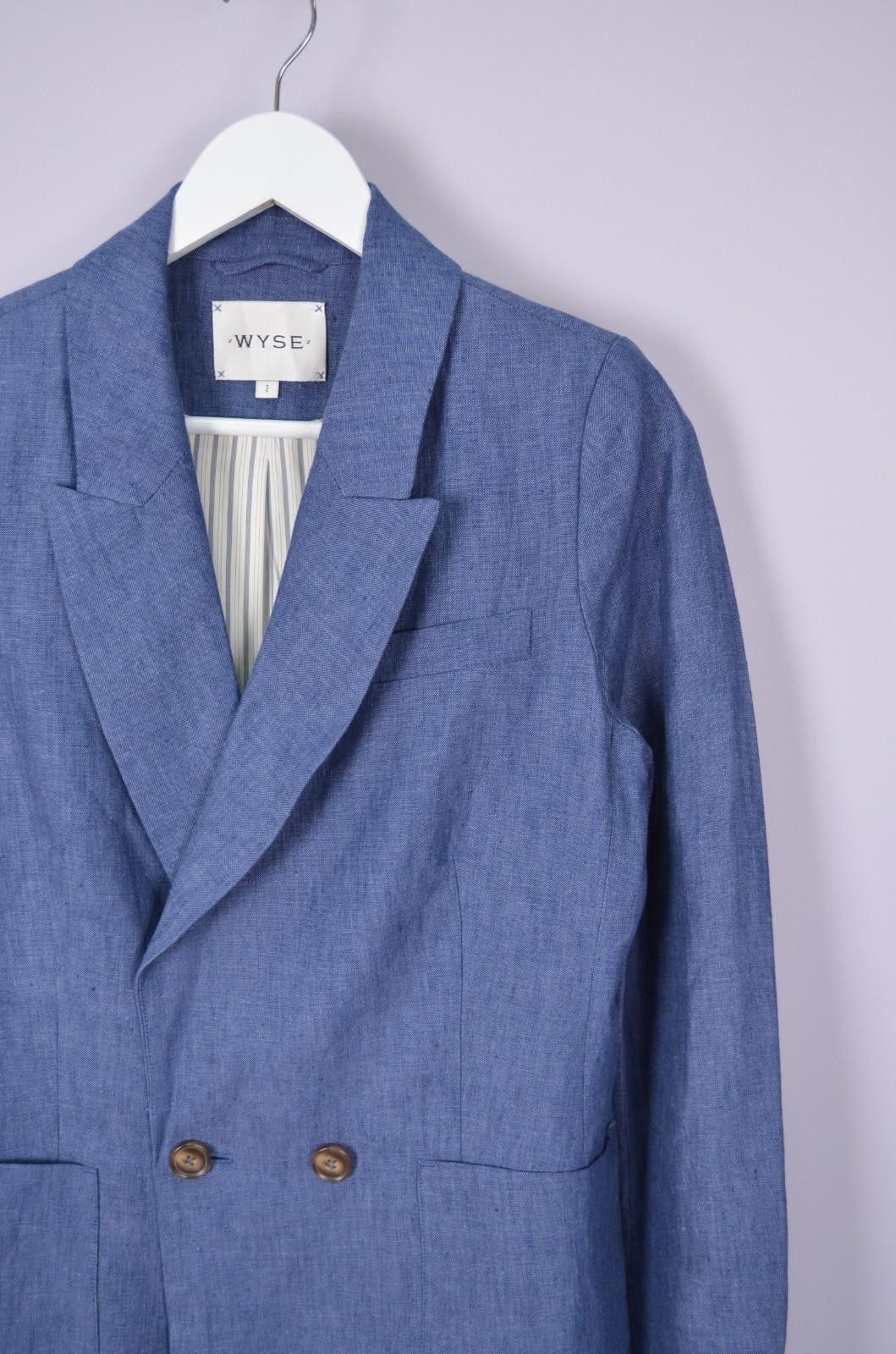 Designer Wyse Alaina Linen Jacket Size 2 US6 Double Breasted Blazer Size M / US 6-8 / IT 42-44 - 4 Thumbnail