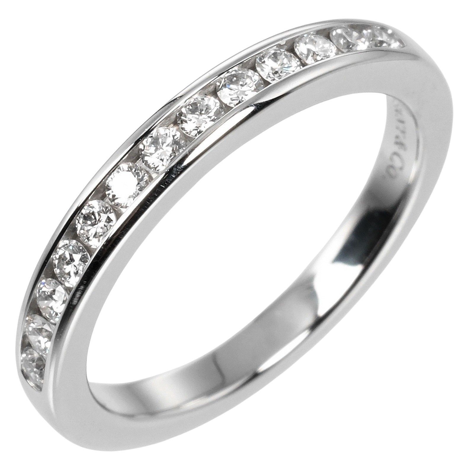 Tiffany & Co. Tiffany & Co. Half Eternity Band Ring Platinum and Diamonds Size ONE SIZE - 1 Thumbnail