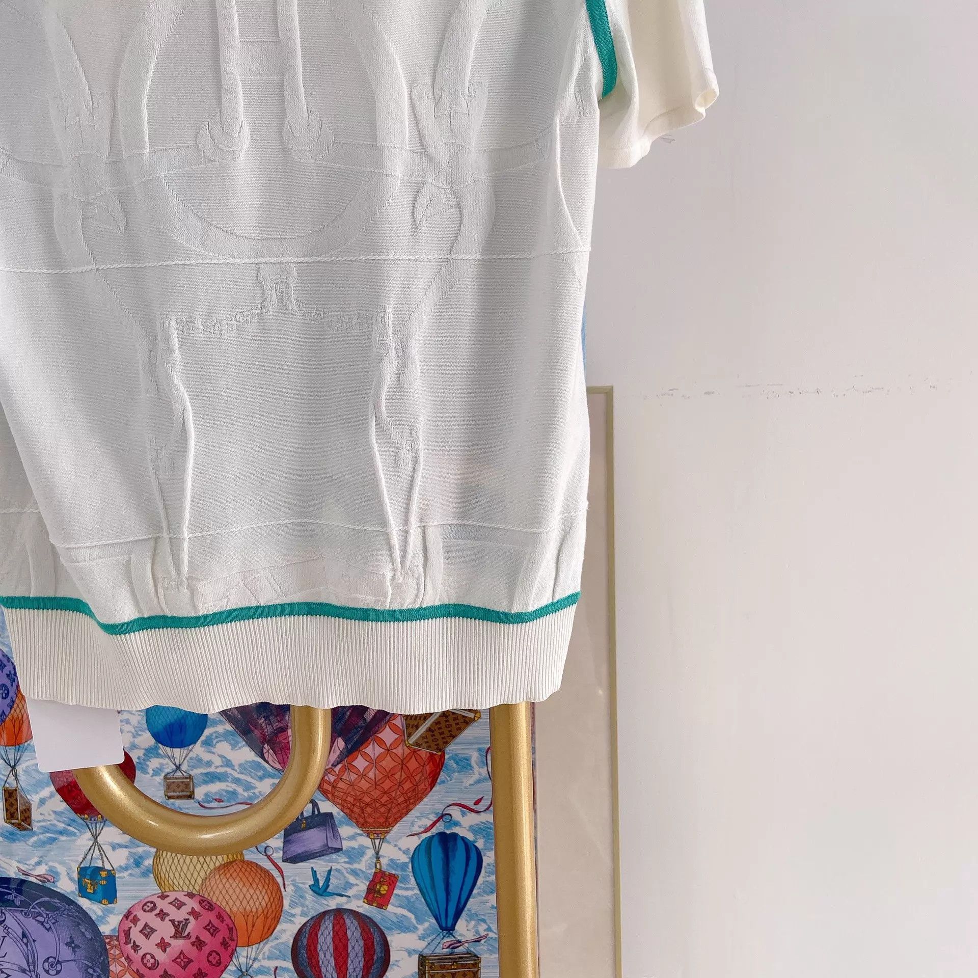 Hermes Hermes blue silk T-shirt 34 Size XS / US 0-2 / IT 36-38 - 6 Thumbnail