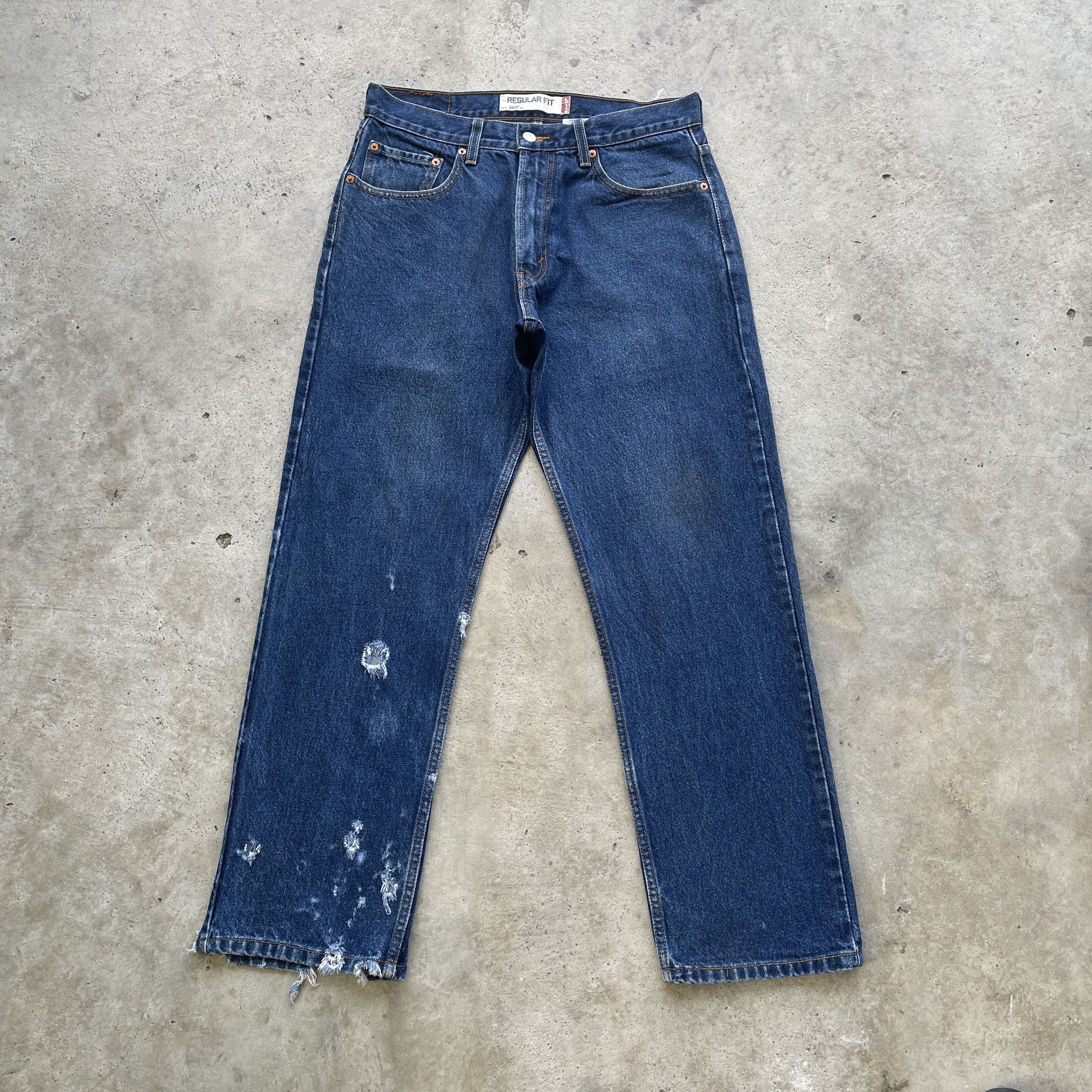 Levi's VINTAGE LEVI’S 505 JEANS PANTS DENIM THARSHED W32x29 Size US 32 / EU 48 - 2 Thumbnail