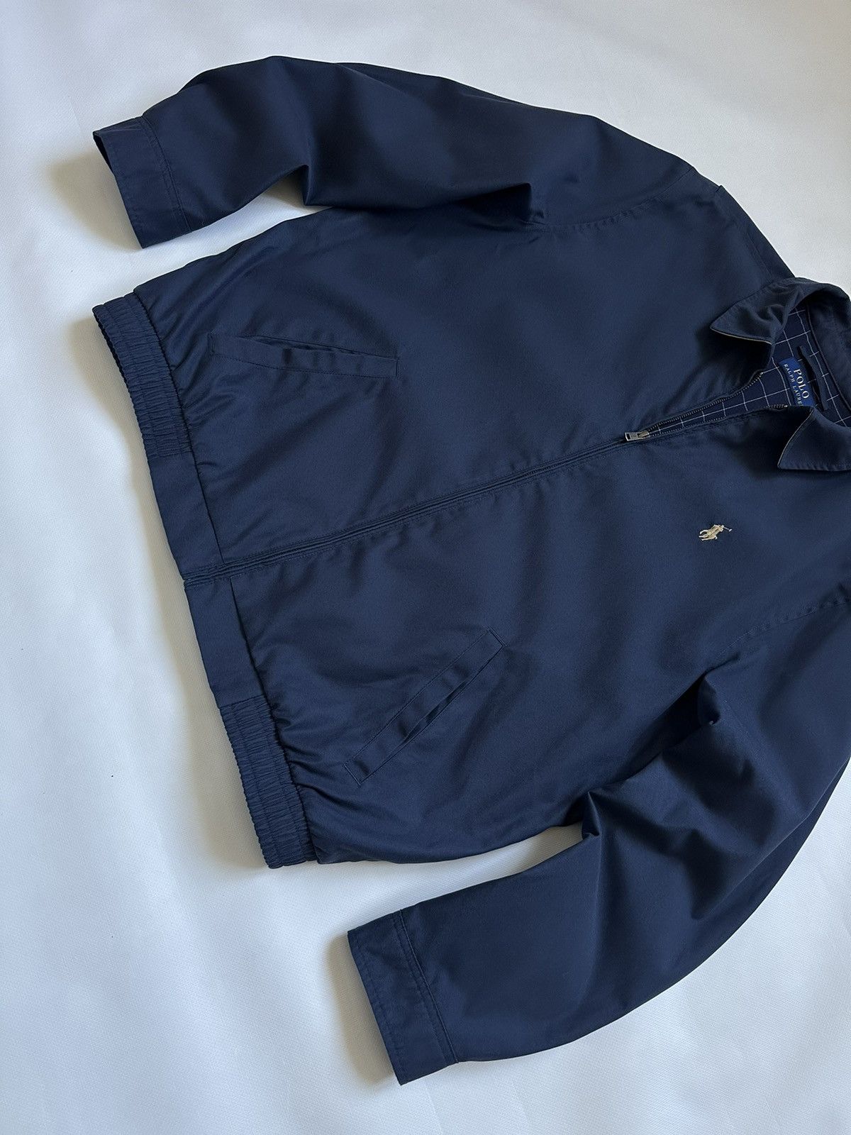 Polo Ralph Lauren Vintage Polo Ralph Lauren Blue Harrington Jacket Men's L Size US L / EU 52-54 / 3 - 4 Thumbnail