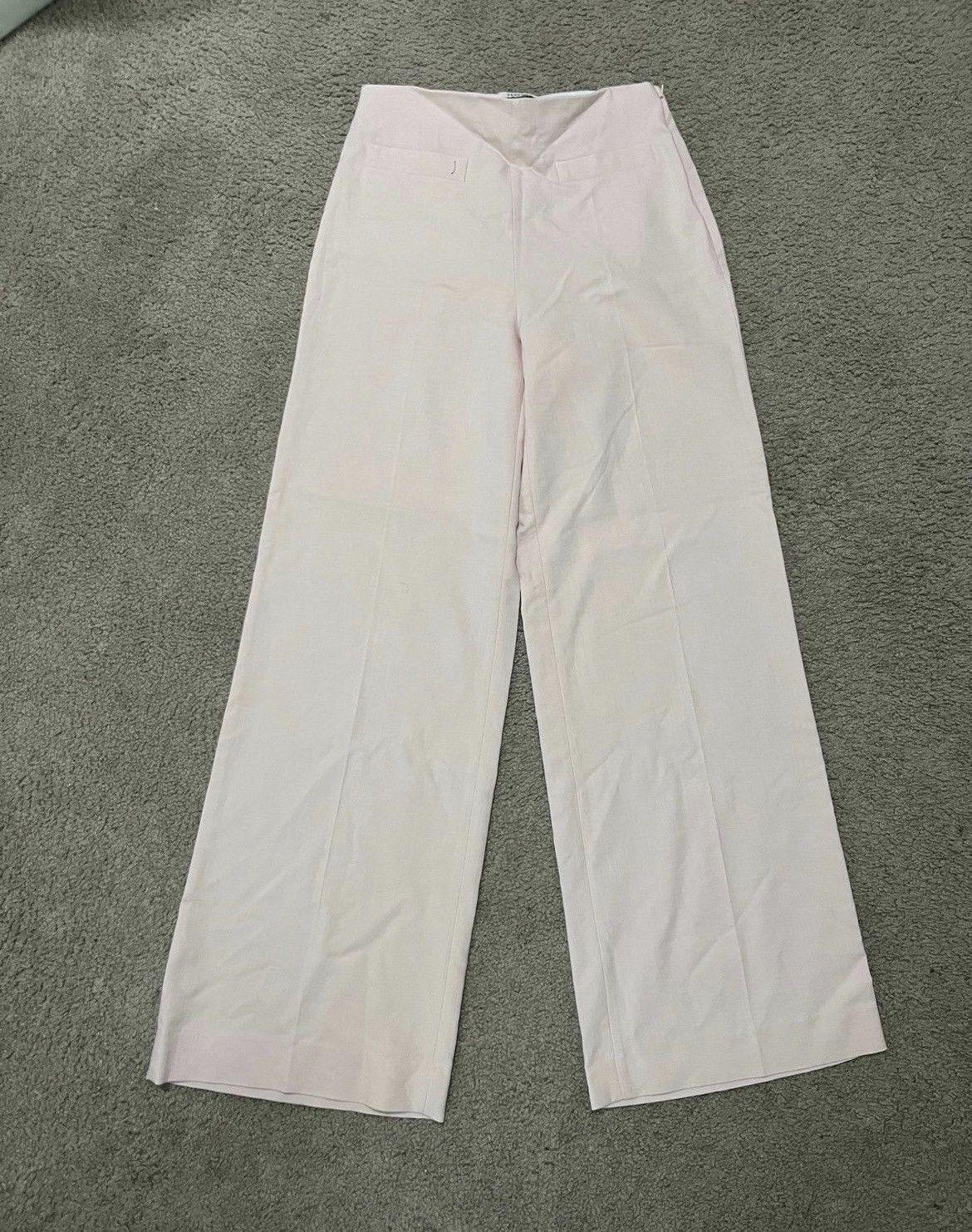 Sandro New Sandro Paris Enrique Wide Leg Pants – Light Pink Size 40" / US 18 - 3 Thumbnail