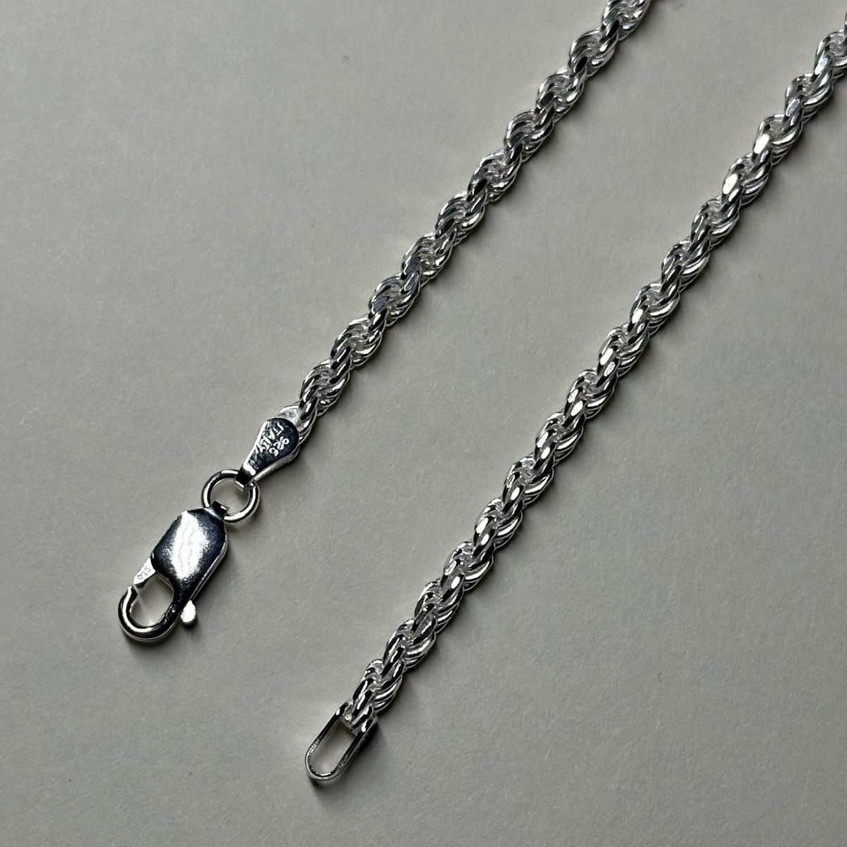 Sterling Silver Sterling Silver Rope Link Chain Size ONE SIZE - 4 Thumbnail