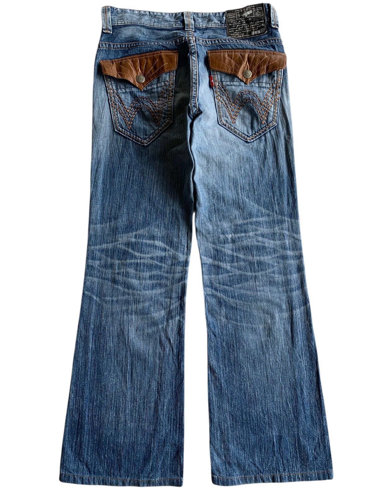 Edwin VINTAGE FLARE EDWIN XV NAVAJO FADED&RUSTY JAPANESE DENIM Size US 34 / EU 50 - 2 Thumbnail