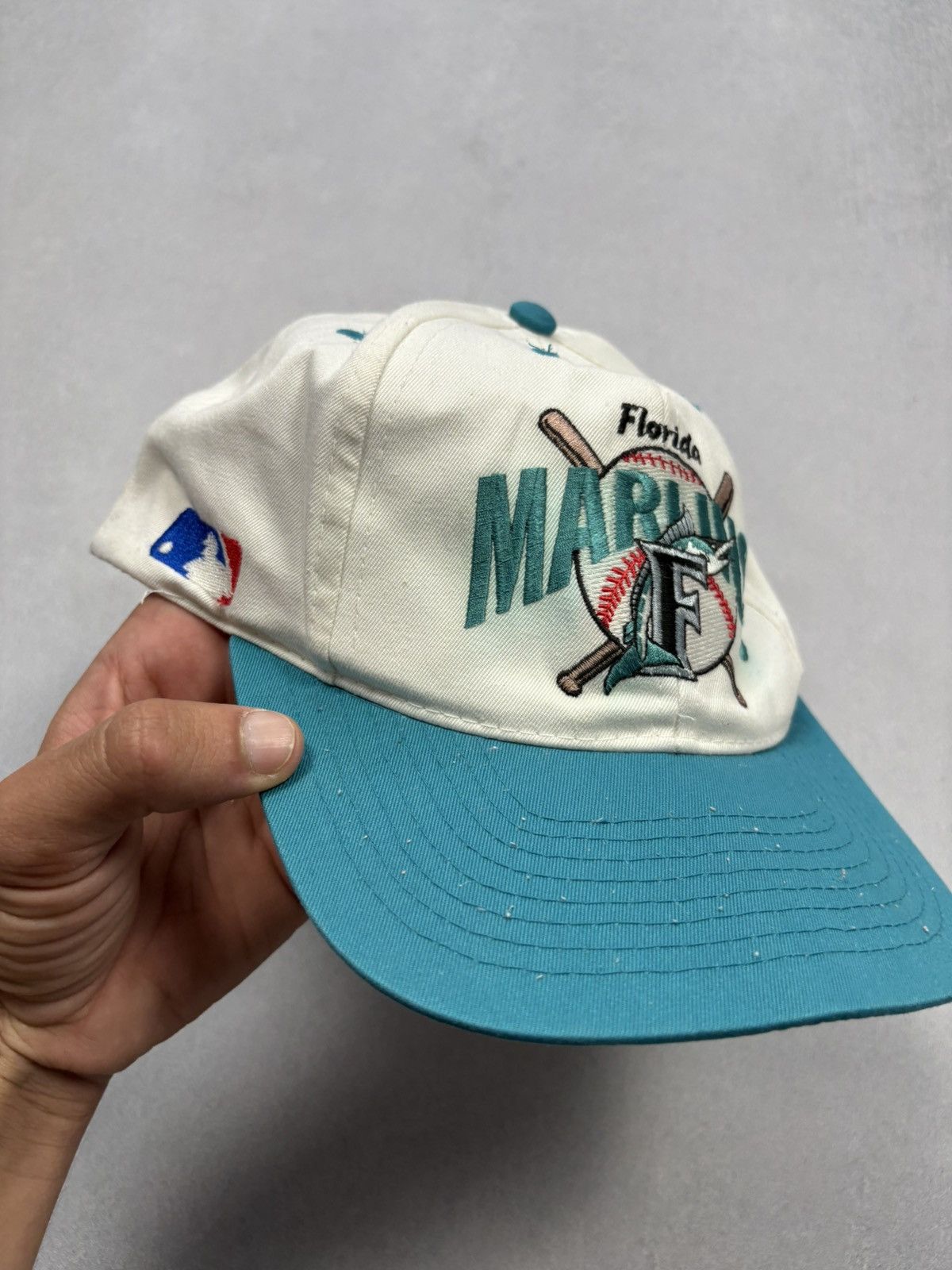 MLB Vintage Florida Marlins MLB Cap 90s Inter Cap USA Baseball Size ONE SIZE - 1 Thumbnail