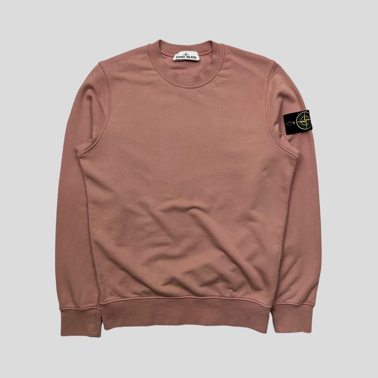 image of Stone Island 2021 Dusty Pink Crewneck - S/m, Men's (Size Small)