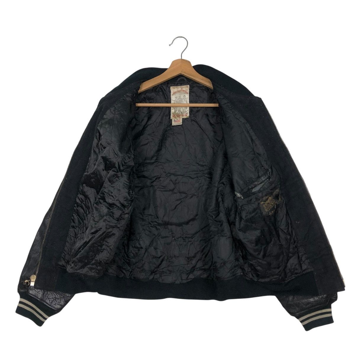 Avirex 🔥VINTAGE AVIREX AMERICA BOMBER VARSITY LEATHER JACKET Size US M / EU 48-50 / 2 - 15 Thumbnail