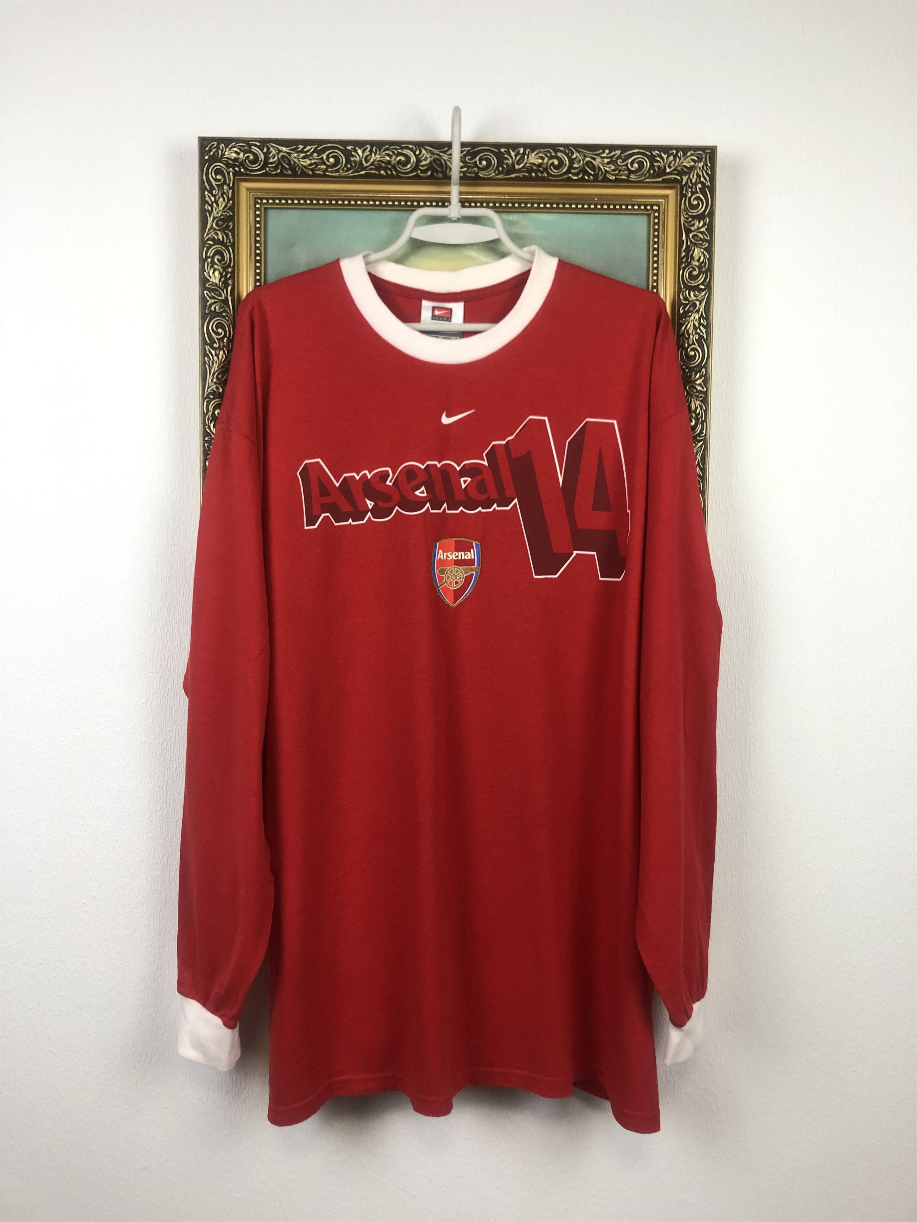 Vintage Arsenal Football Shirt #14 Henry Jersey Long Sleeve