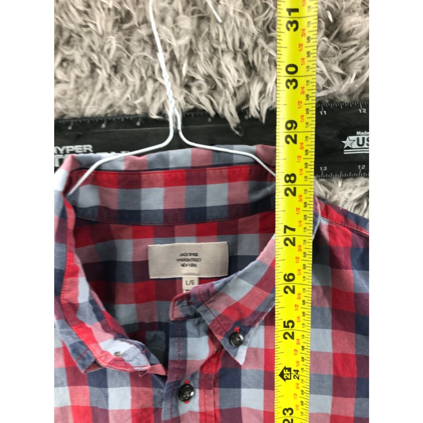 Vintage Jack Spade Shirt Mens Size L Red Plaid Long Sleeve Button-Down Collar Size US L / EU 52-54 / 3 - 5 Thumbnail