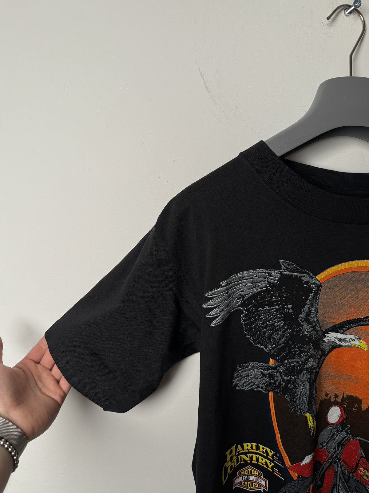 Harley Davidson Vintage 1995 Harley-Davidson “Harley Country” T-Shirt Size US M / EU 48-50 / 2 - 3 Thumbnail