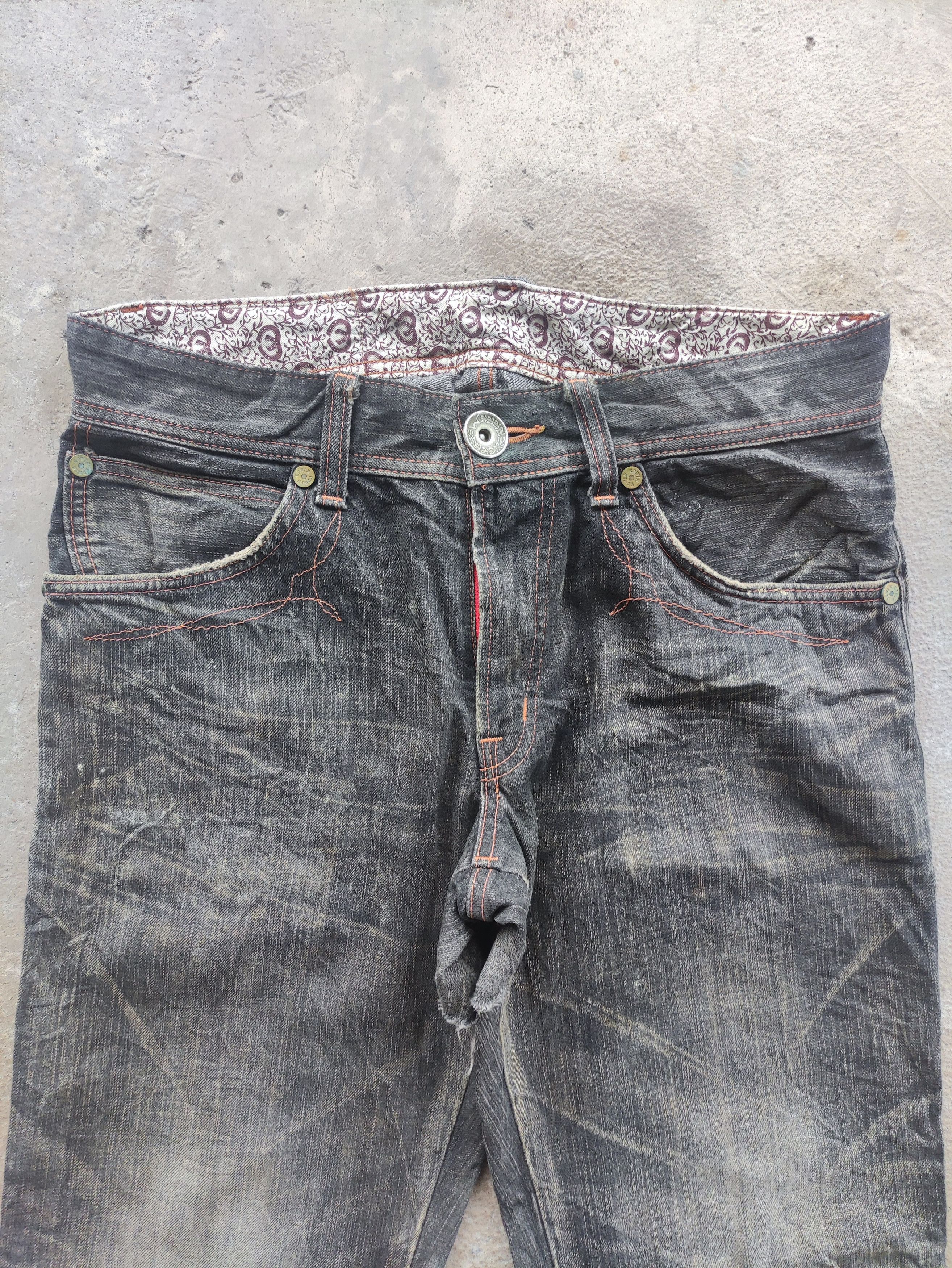 Edwin Vintage Edwin 503 Distress Faded Denim Pants Size US 33 - 3 Thumbnail