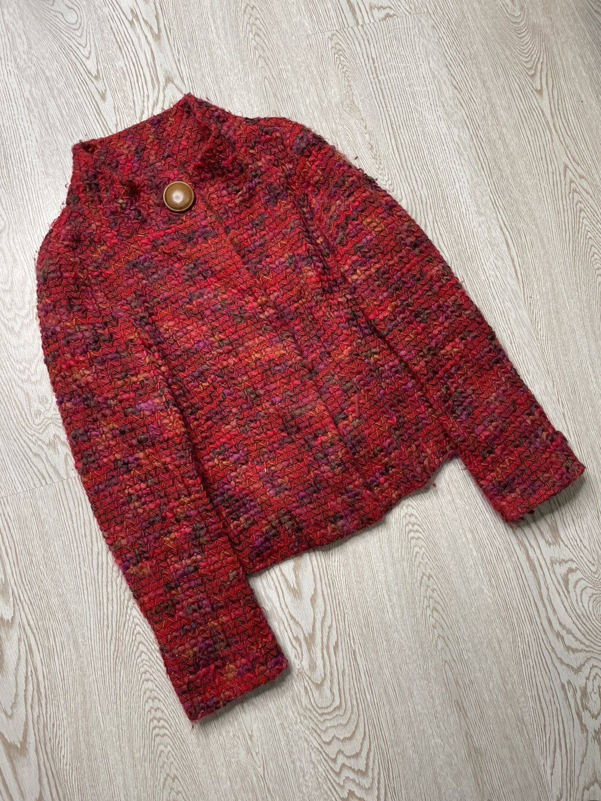 Adolfo Dominguez Adolfo Dominguez Wool Knit blazer size 40 Size S / US 4 / IT 40 - 2 Thumbnail