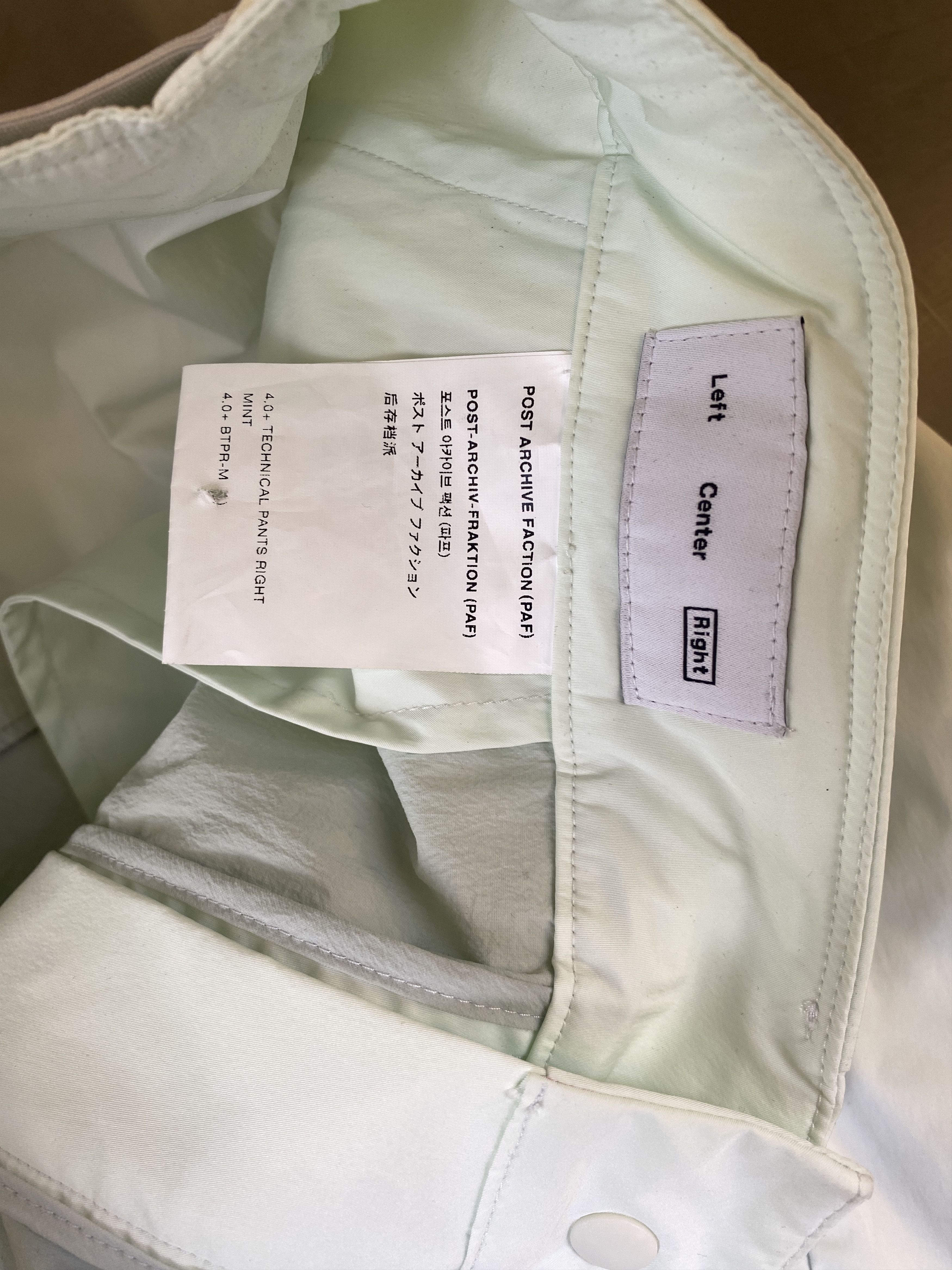 POST ARCHIVE FACTION (PAF) POST ARCHIVE FACTION 4.0 TECHNICAL PANTS SIZE LARGE Size US 35 - 8 Thumbnail