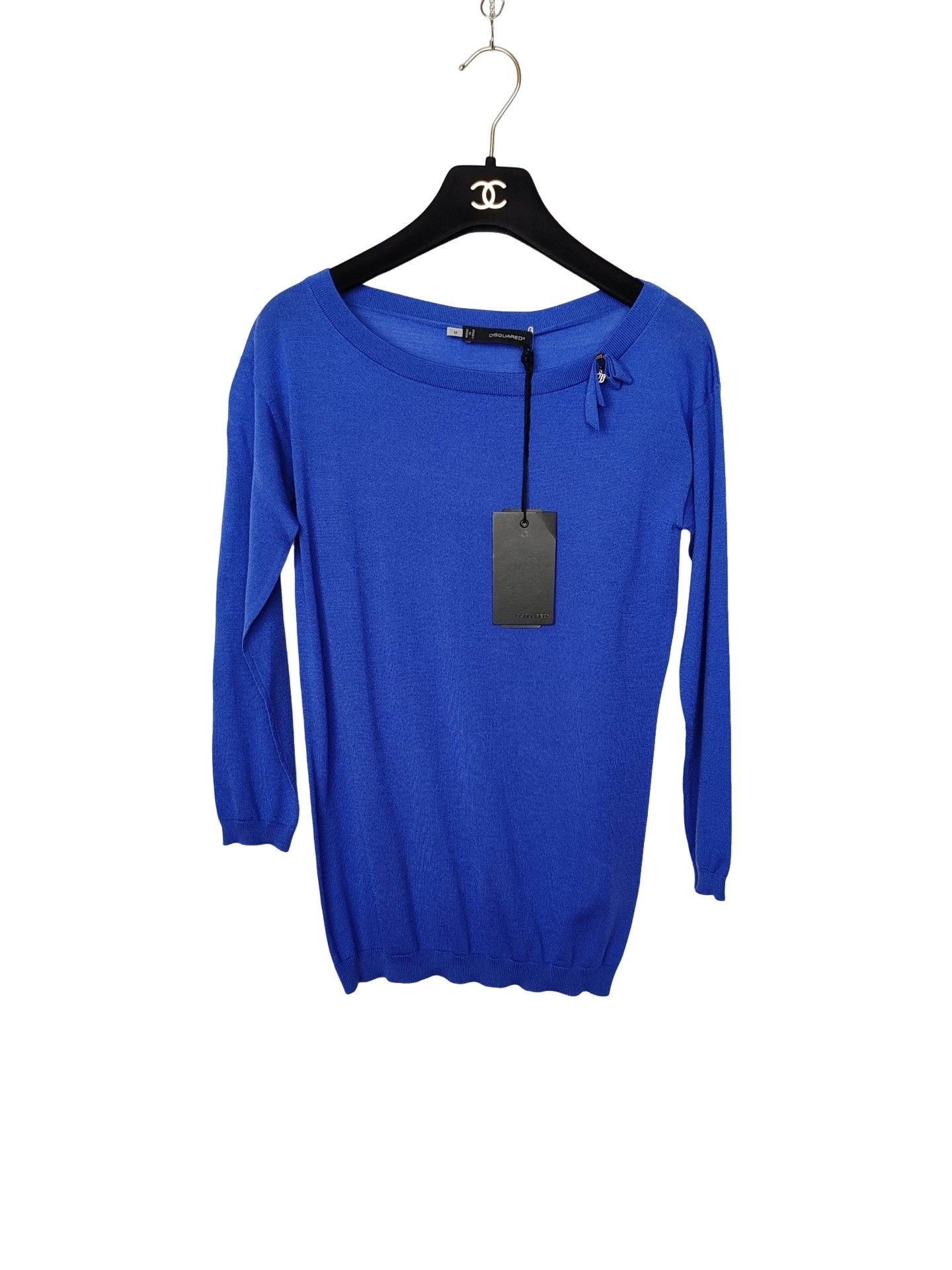 Dsquared2 Dsquared2 Blue Wool Sweater Size M Size M / US 6-8 / IT 42-44 - 1 Thumbnail