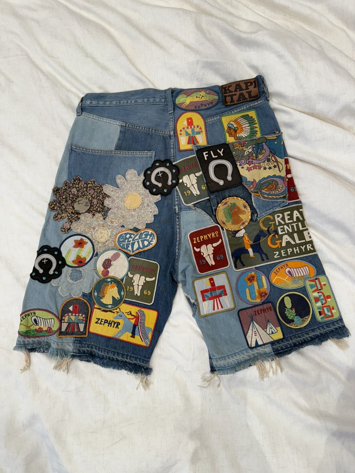 Kapital Kapital Patch Shorts Size US 36 / EU 52 - 2 Thumbnail