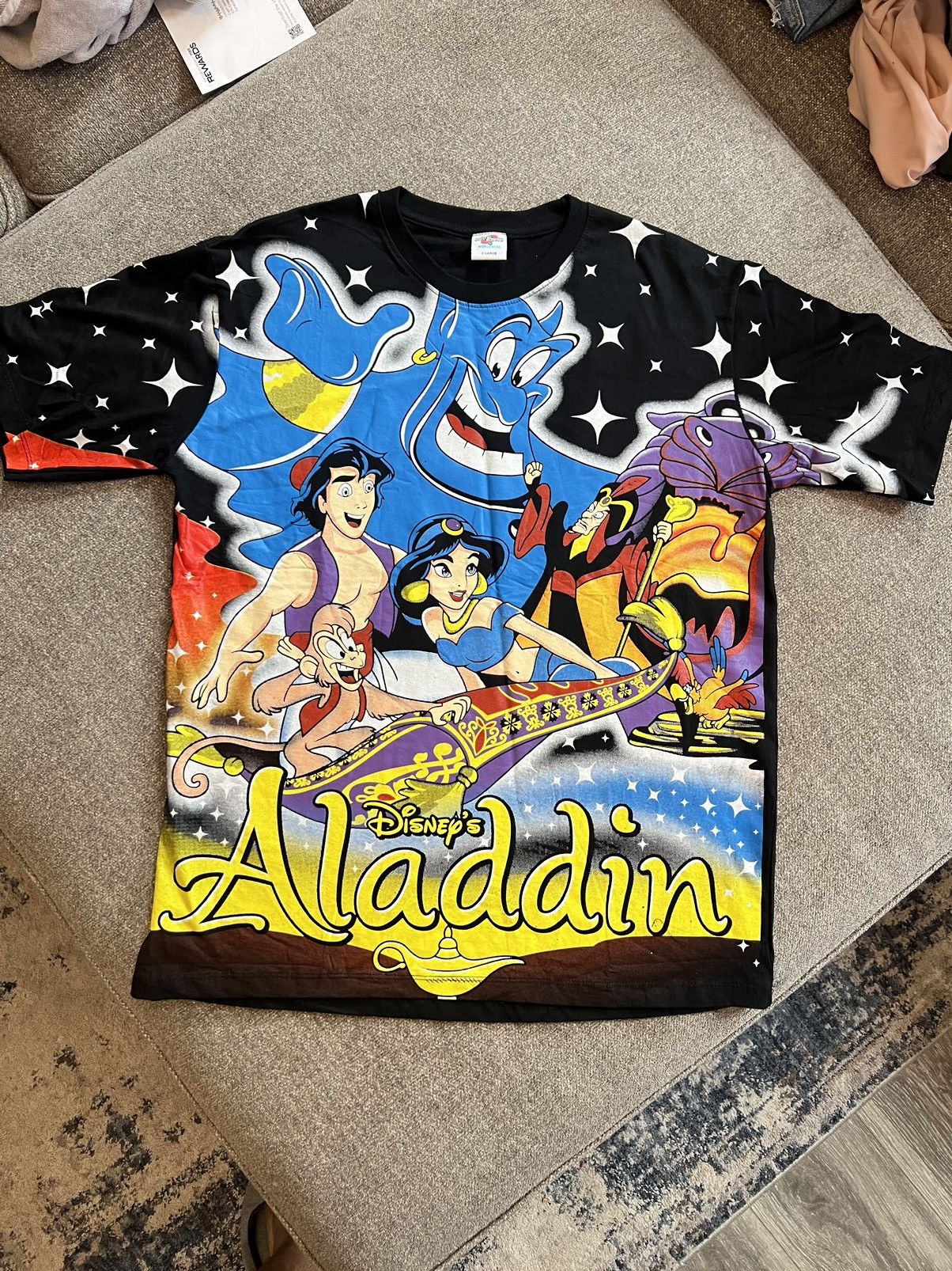 Disney × Vintage Bootleg Disney Aladdin AOP | Grailed