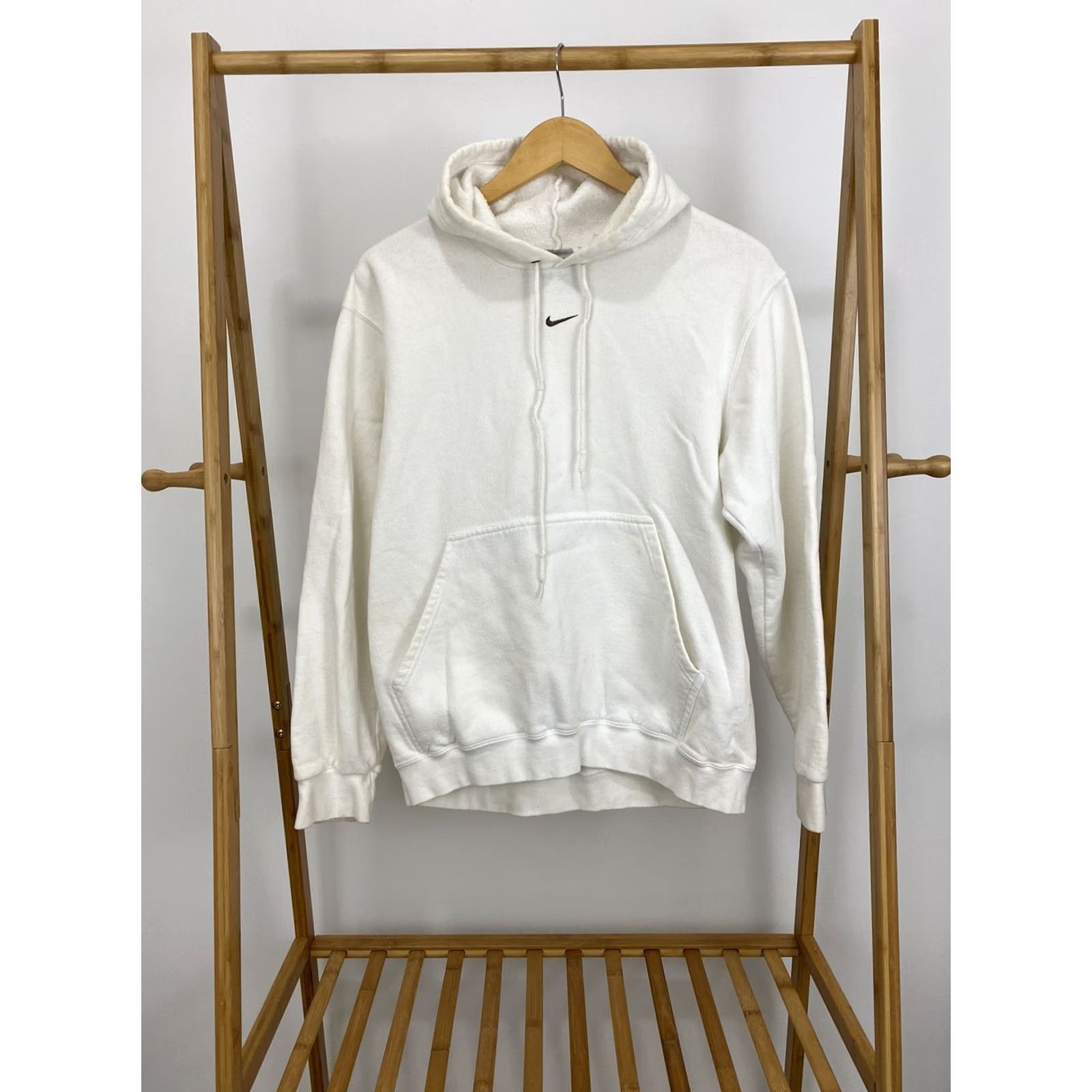 Nike VTG Nike Center Swoosh Check Travis Scott RARE White Hoodie Sweatshirt Size M Mens Hoodie White Nike Center Swoosh Check Travis Scott 90s Inspired Size US M / EU 48-50 / 2 - 2 Thumbnail