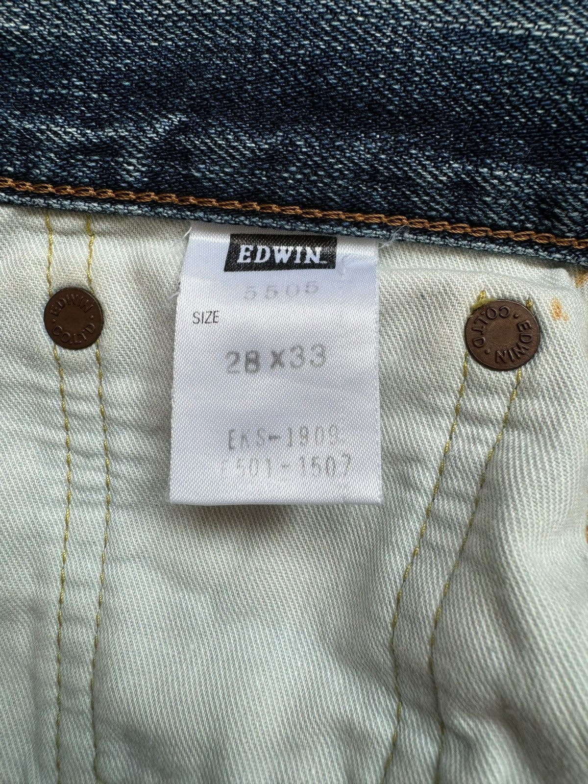 Edwin Vintage Edwin 505zx Distressed Selvedge Jeans Size US 28 / EU 44 - 17 Thumbnail