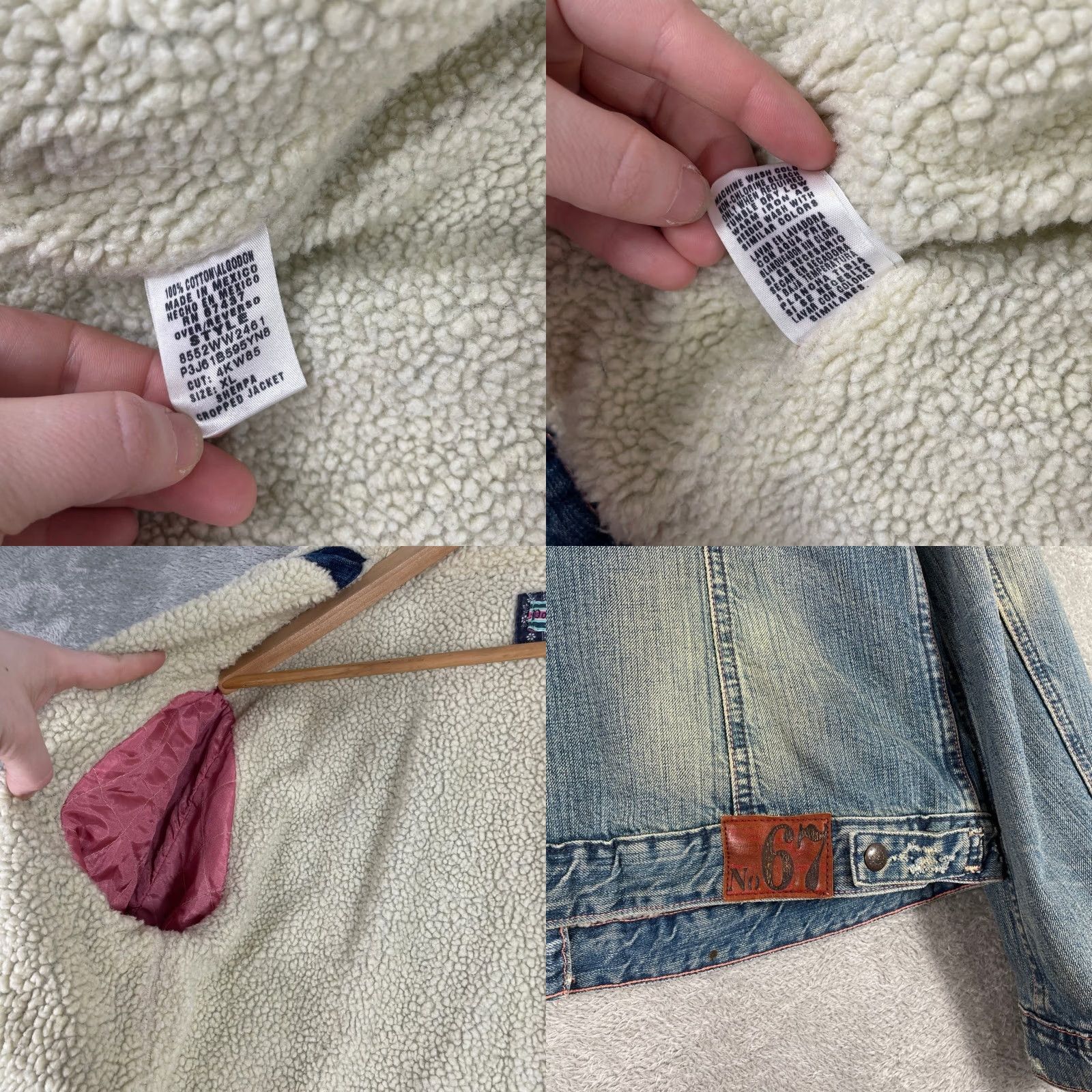 Vintage Y2K Polo Jeans Ralph Lauren Denim Jacket XL Sherpa Lined Distressed 2000s - Size XL Size 40" / US 18 - 9 Thumbnail