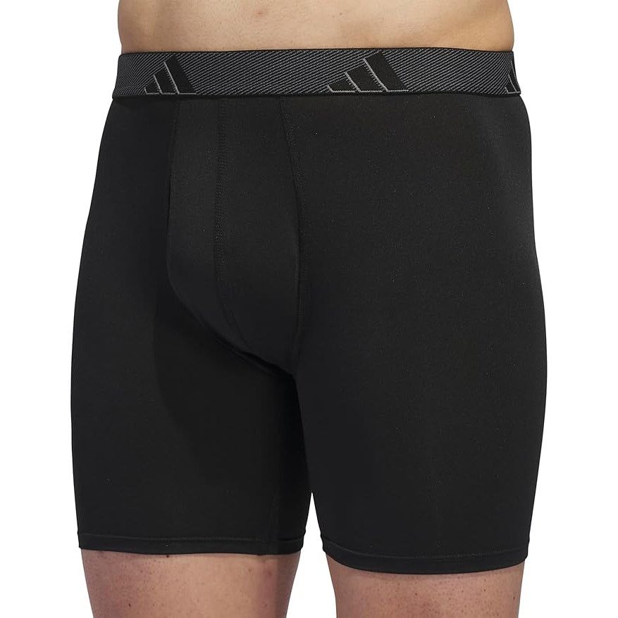 Adidas New 3 Pack Adidas Mens XL Microfiber Boxer Briefs Underwear Size ONE SIZE - 3 Thumbnail
