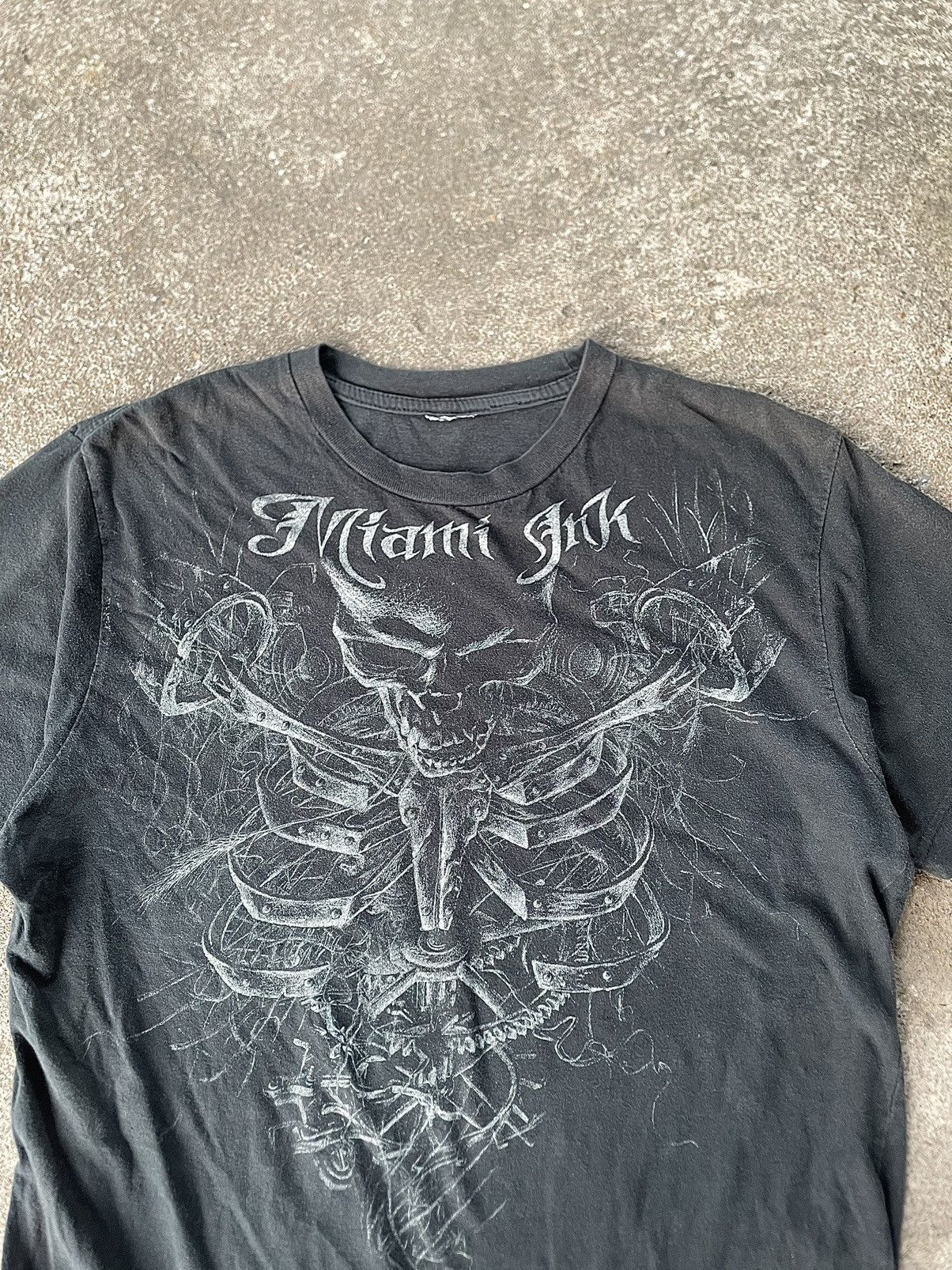 Affliction × Japanese Brand × Le Grande Bleu (L.G.B.) Miami Ink Skull Size US M / EU 48-50 / 2 - 2 Thumbnail