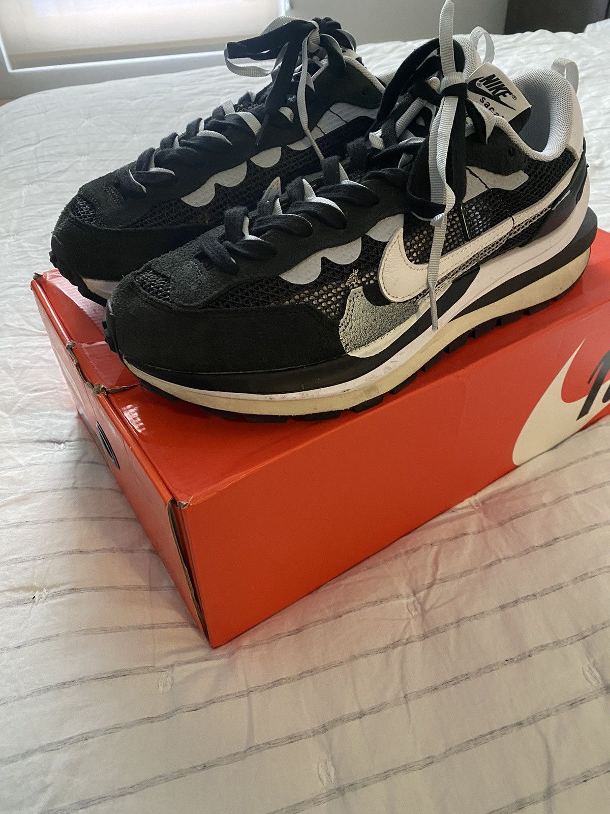 Nike 🔥 Nike x Sacai VaporWaffle CV1363-001 Size 13 US Men’s 🔥 Size US 13 / EU 46 - 1 Thumbnail