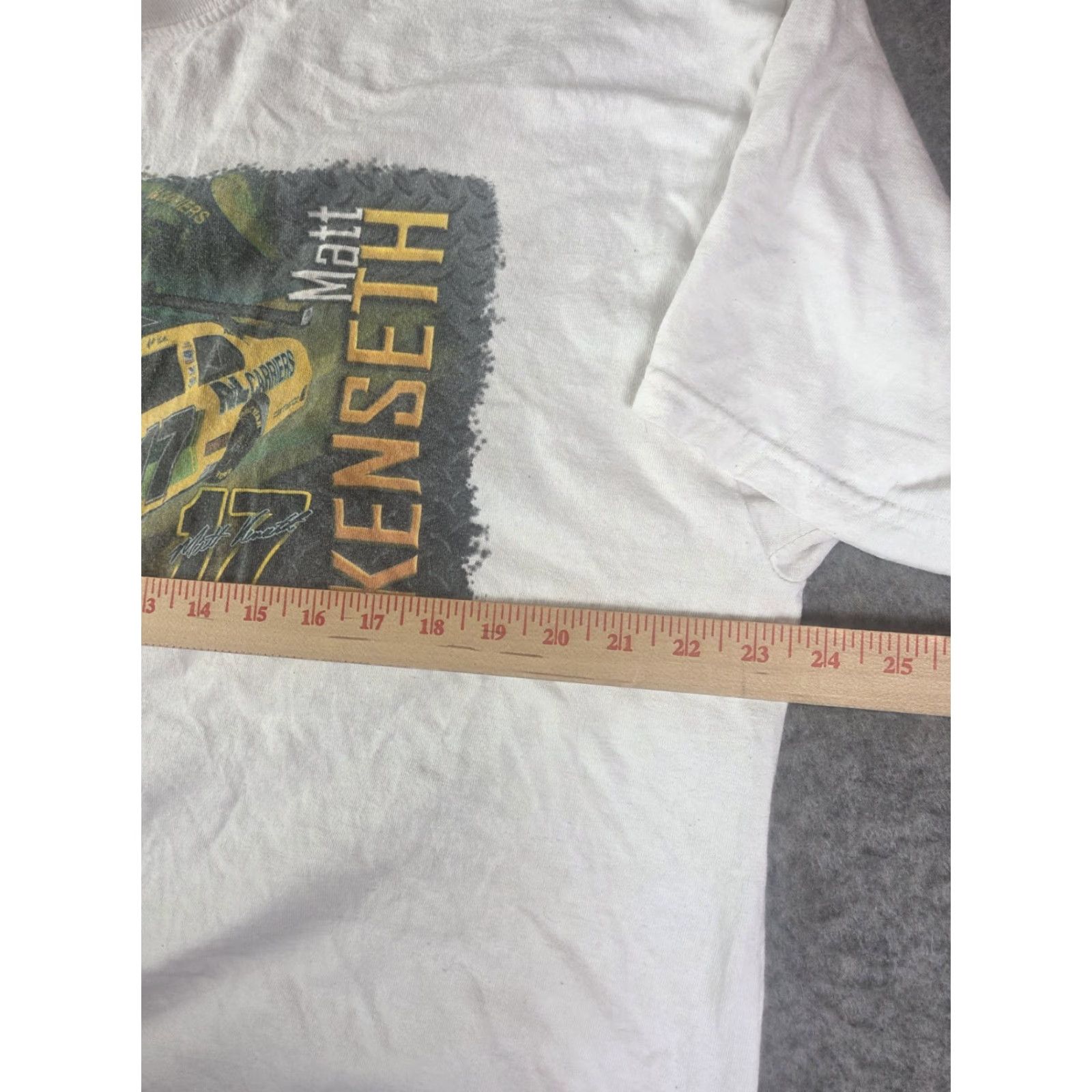 NASCAR VINTAGE Nascar Racing Matt Kenseth R&L Racing T Shirt XL White Men's Distressed Graphic Tee 2000s Size US XL / EU 56 / 4 - 7 Thumbnail