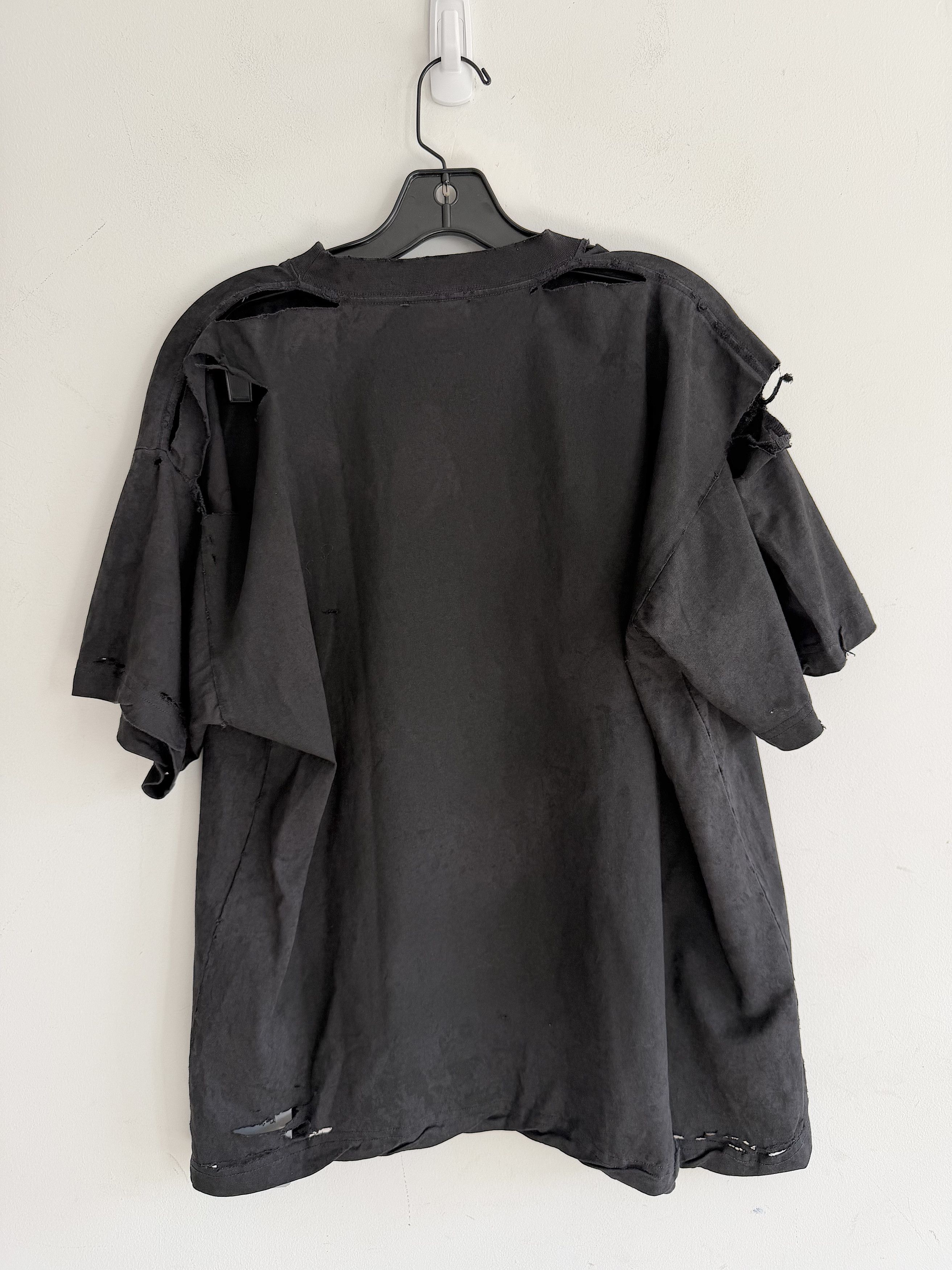 Balenciaga New Fall 25 Destroyed Emo Boxy T-Shirt (L) Size US L / EU 52-54 / 3 - 10 Thumbnail